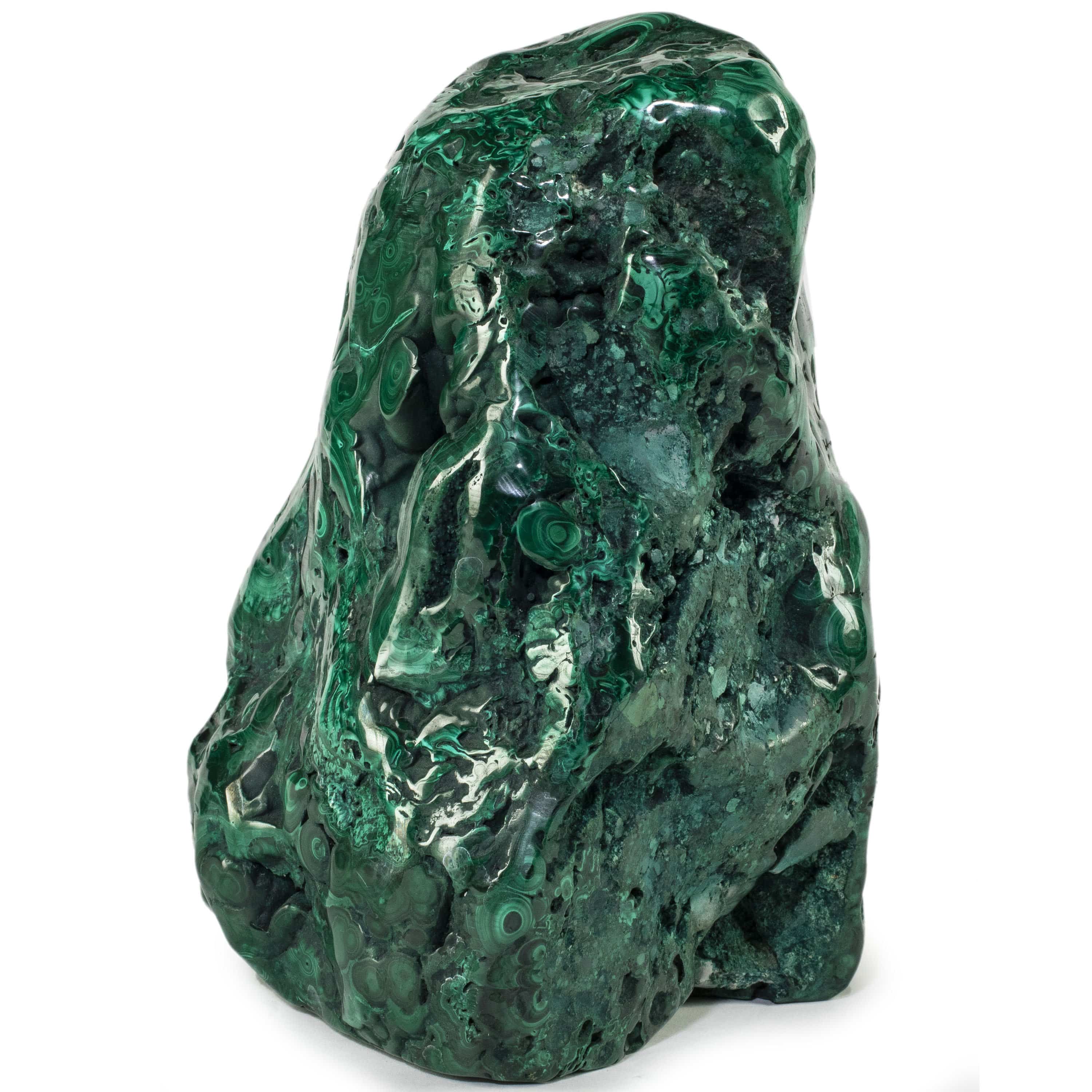 Kalifano Malachite Rare Natural Green Malachite Polished Freeform Specimen from Congo - 8.2 kg / 18 lbs MA5400.001