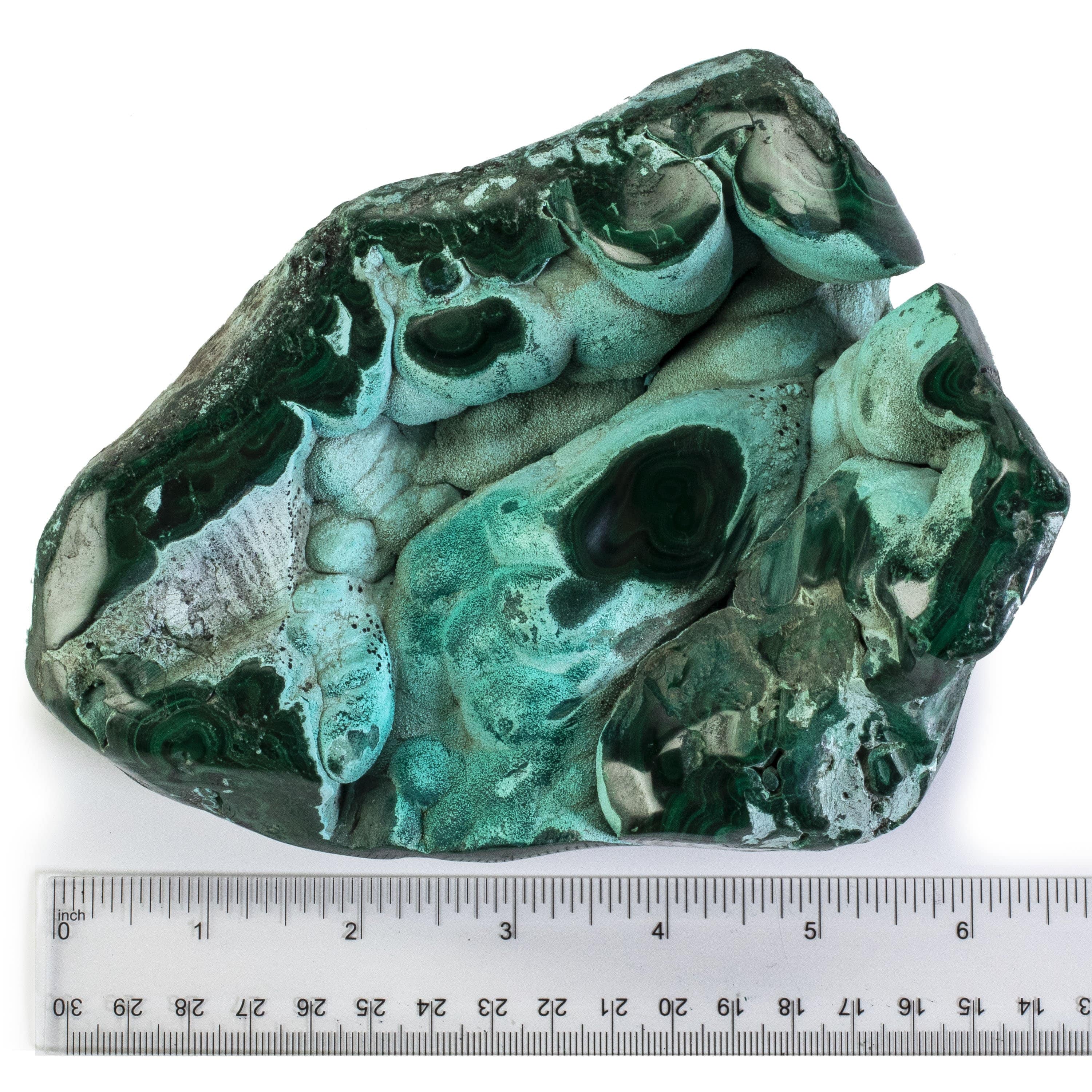 Kalifano Malachite Rare Natural Green Malachite with Blue Chrysocolla Freeform Specimen from Congo - 1.3 kg / 2.9 lbs MAC850.005
