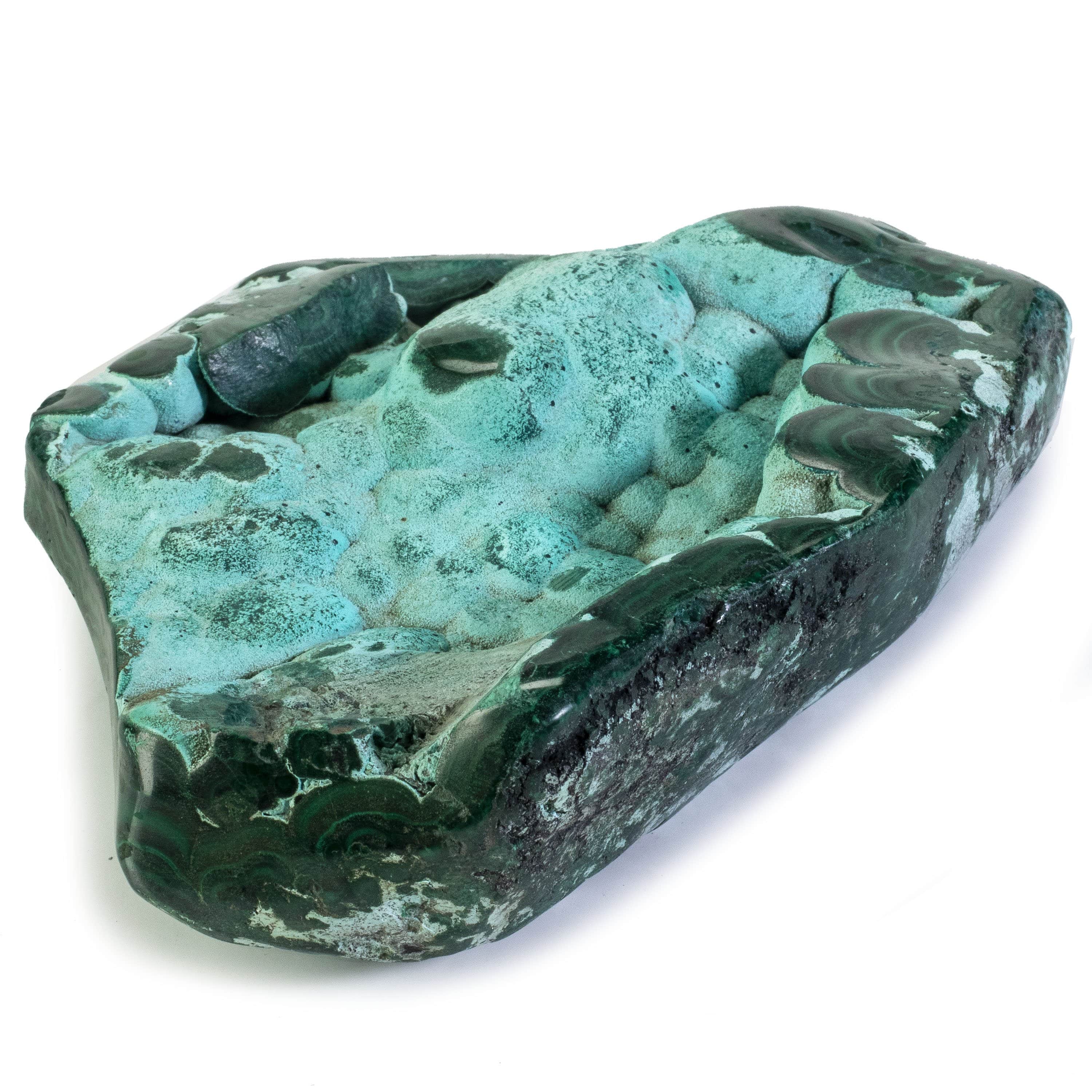 Kalifano Malachite Rare Natural Green Malachite with Blue Chrysocolla Freeform Specimen from Congo - 1 kg / 2.1 lbs MAC750.004
