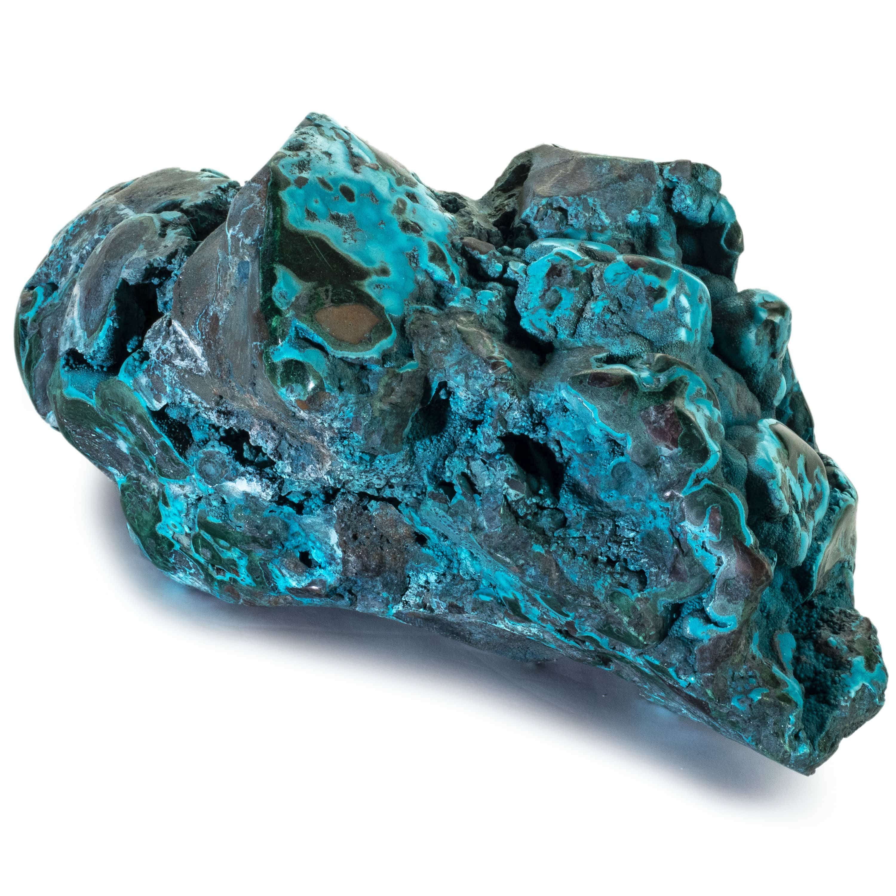 Kalifano Malachite Rare Natural Green Malachite with Blue Chrysocolla Freeform Specimen from Congo - 2.1 kg / 4.5 lbs MAC1800.001