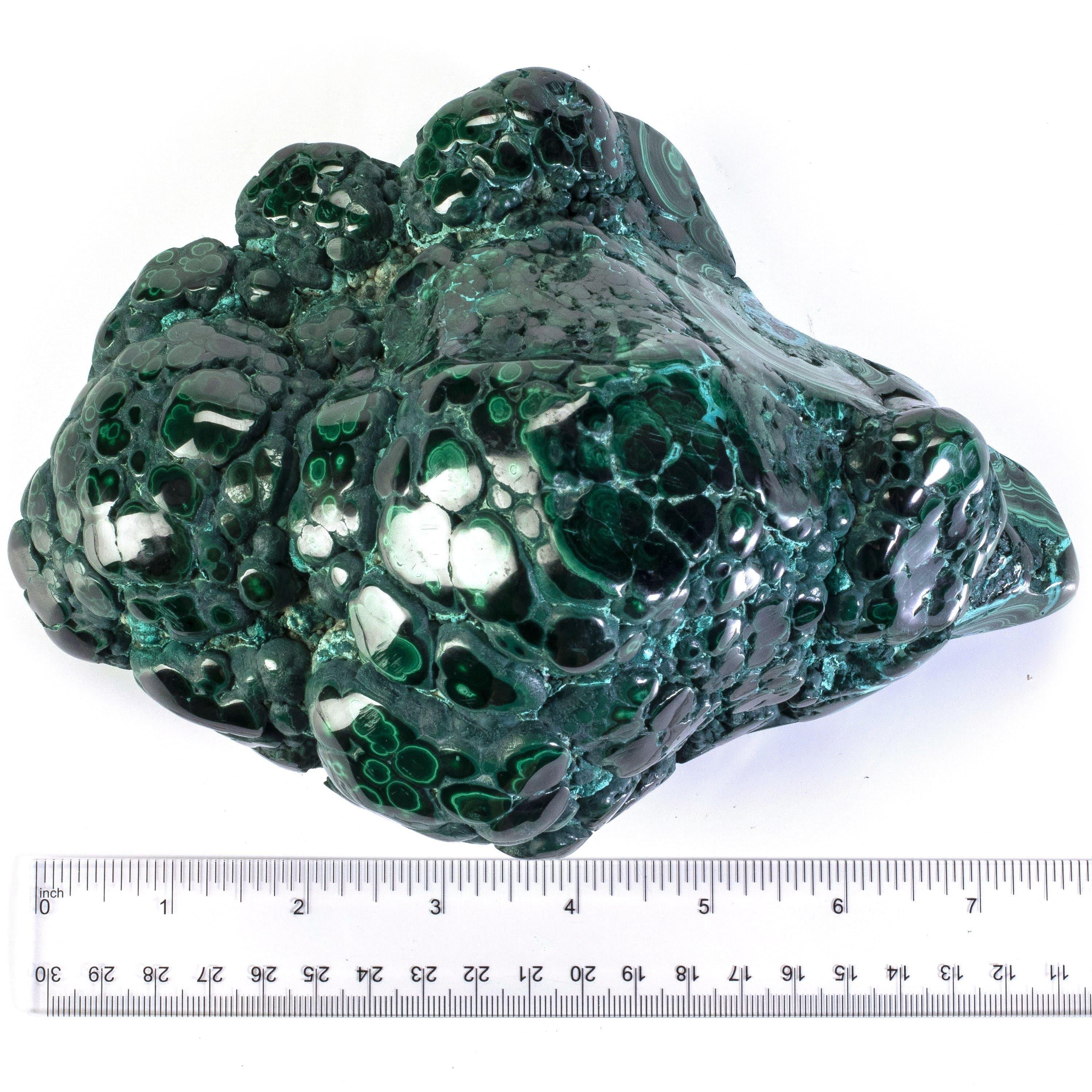 Kalifano Malachite Rare Natural Green Malachite with Blue Chrysocolla Freeform Specimen from Congo - 2.9 kg / 6.4 lbs MAC2800.001