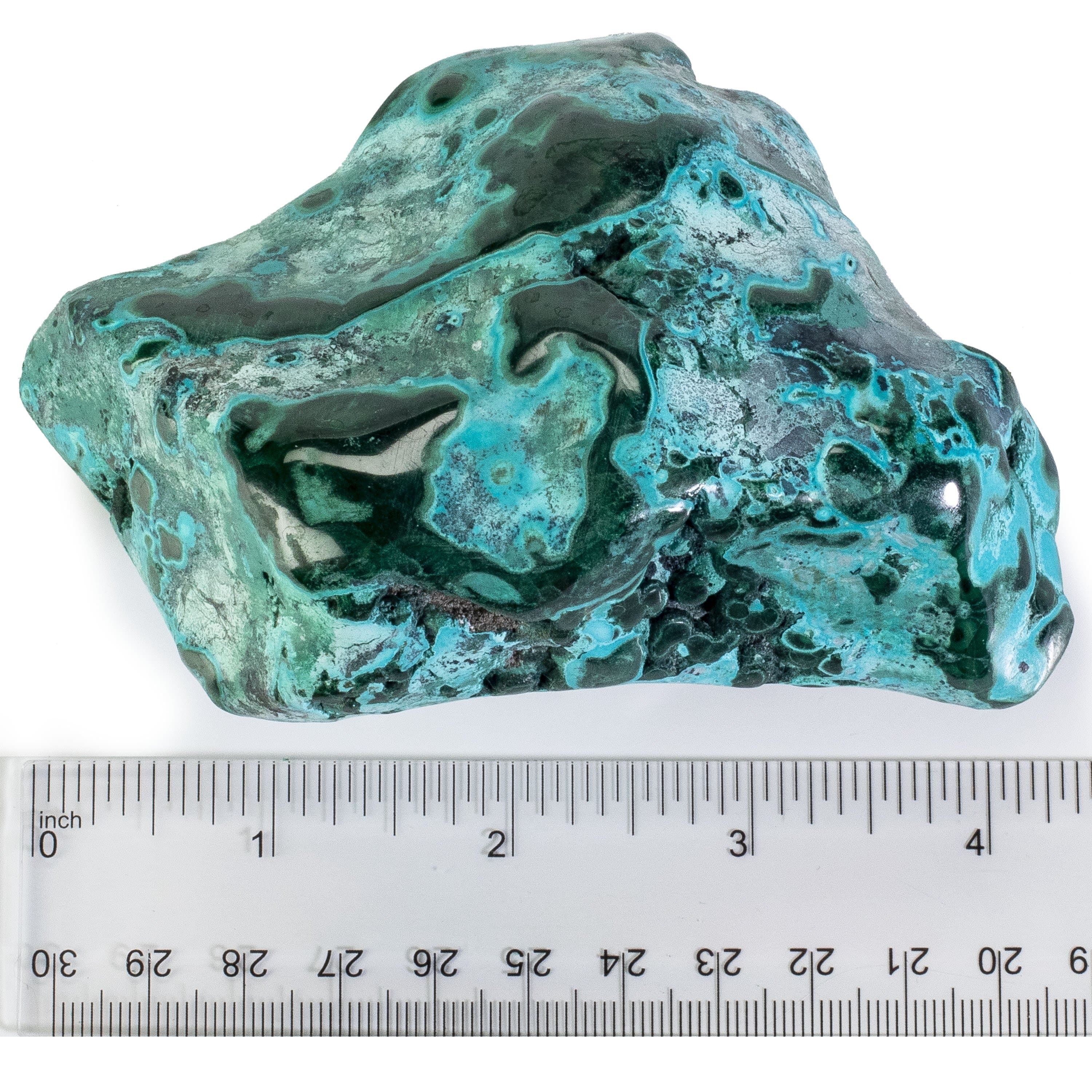 Kalifano Malachite Rare Natural Green Malachite with Blue Chrysocolla Freeform Specimen from Congo - 363 g / 0.8 lbs MAC400.003