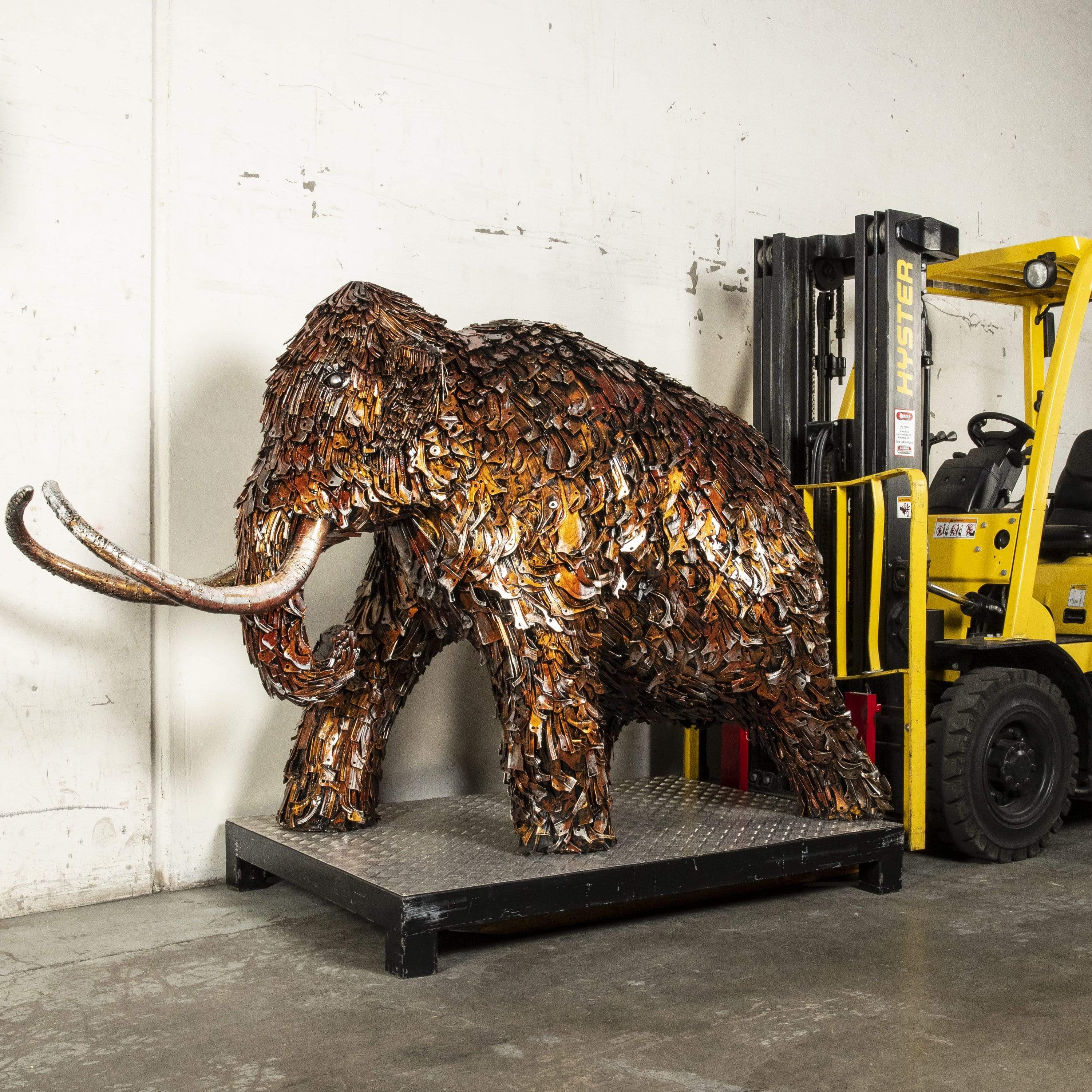 KALIFANO Mammoth Recycled metal Sculpture RMS-MEDMAM-P01