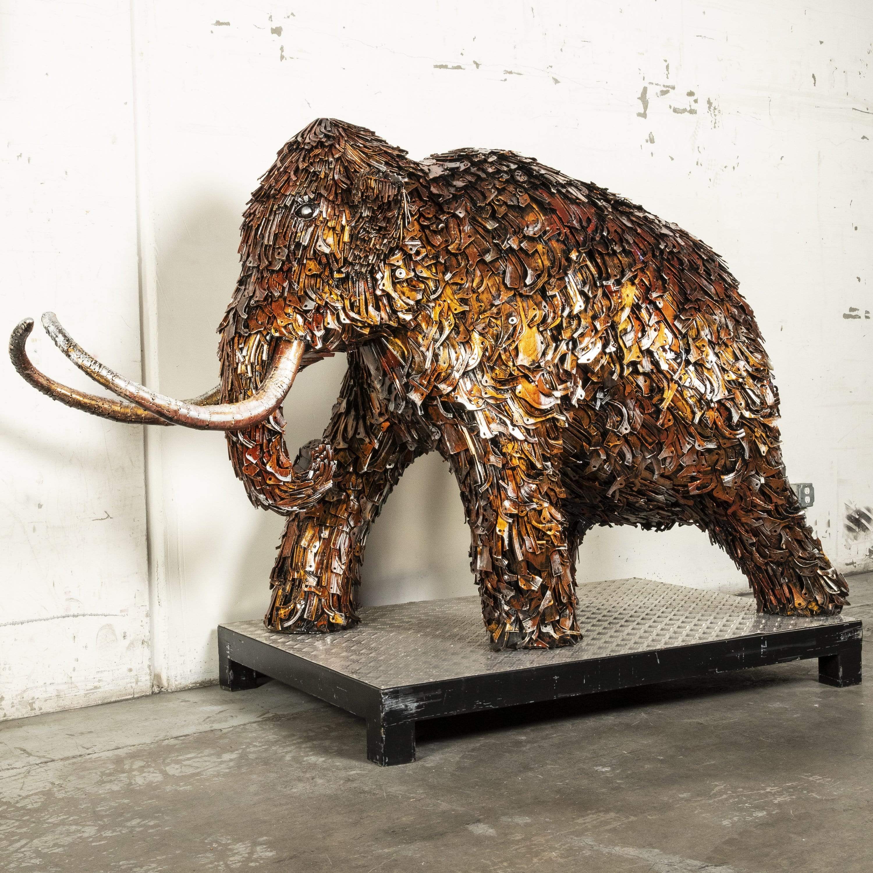 KALIFANO Mammoth Recycled metal Sculpture RMS-MEDMAM-P01