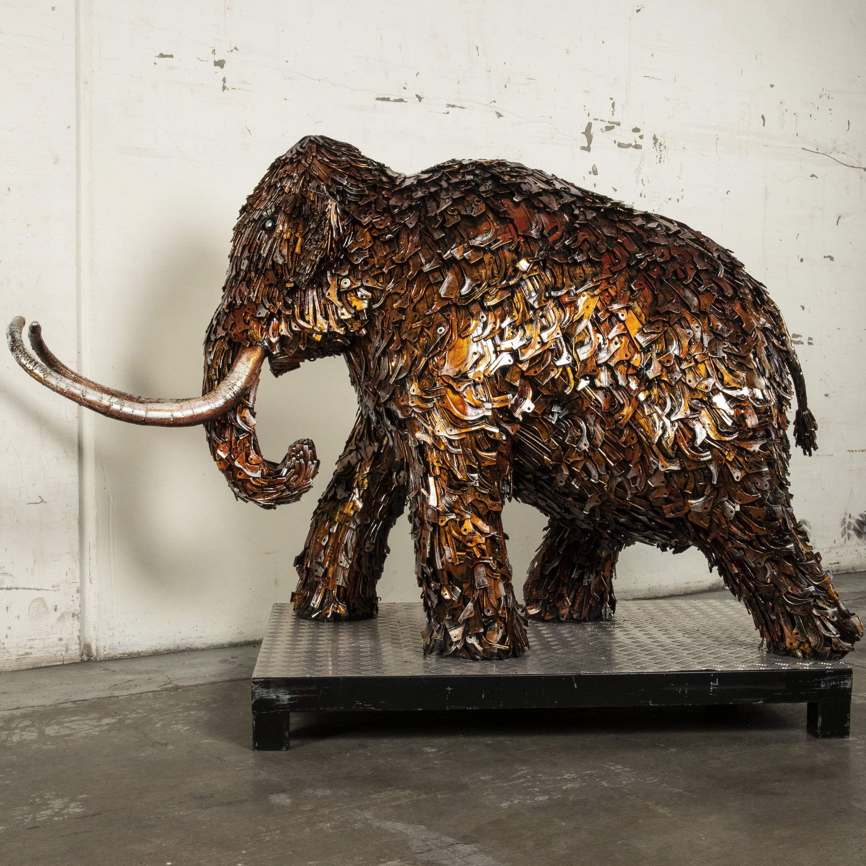 KALIFANO Mammoth Recycled metal Sculpture RMS-MEDMAM-P01