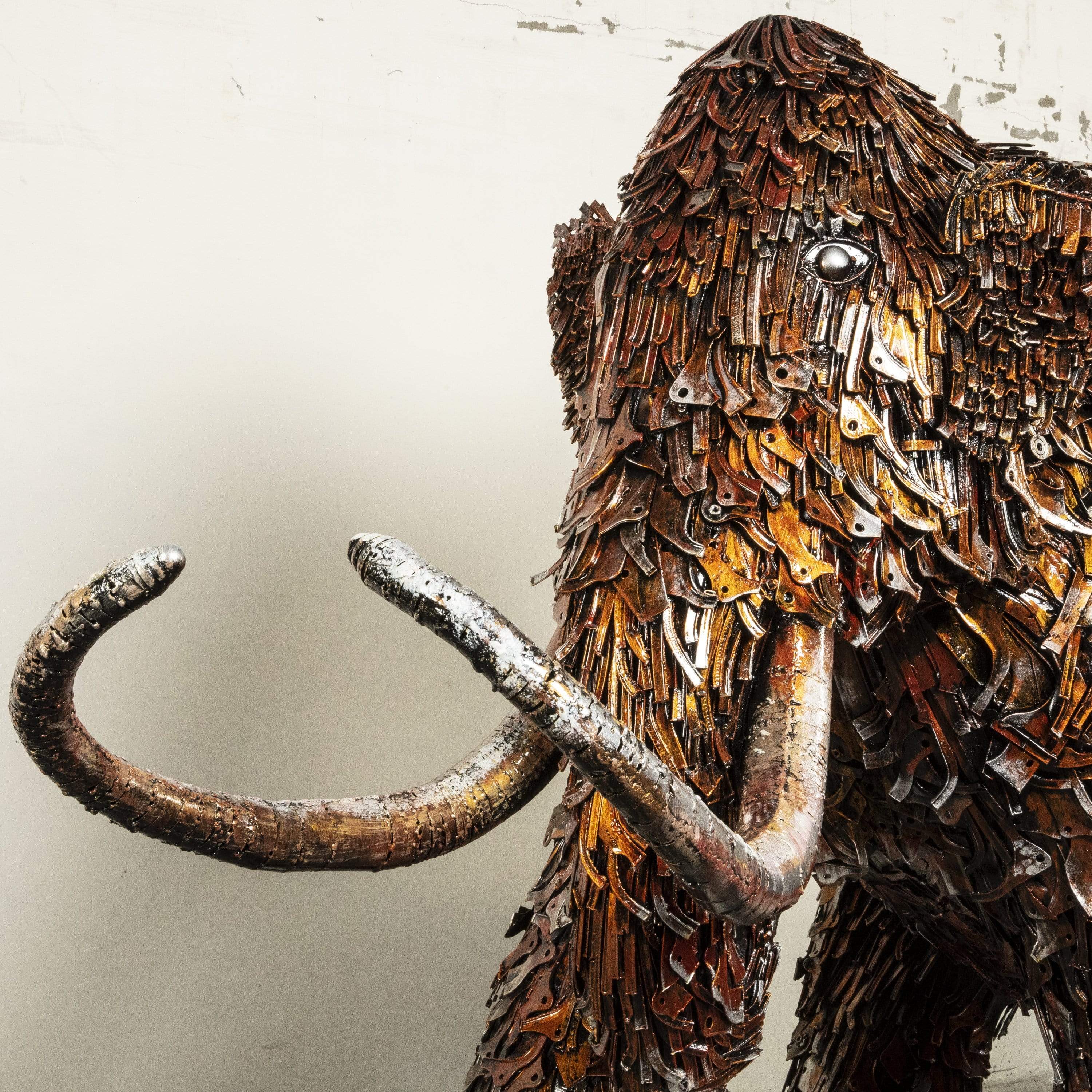 KALIFANO Mammoth Recycled metal Sculpture RMS-MEDMAM-P01