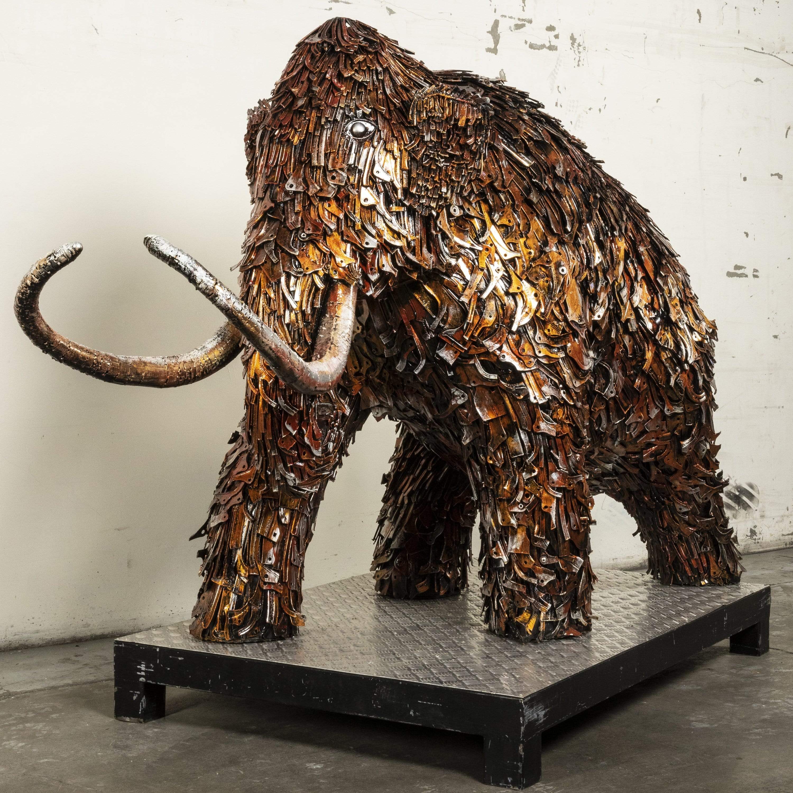 KALIFANO Mammoth Recycled metal Sculpture RMS-MEDMAM-P01