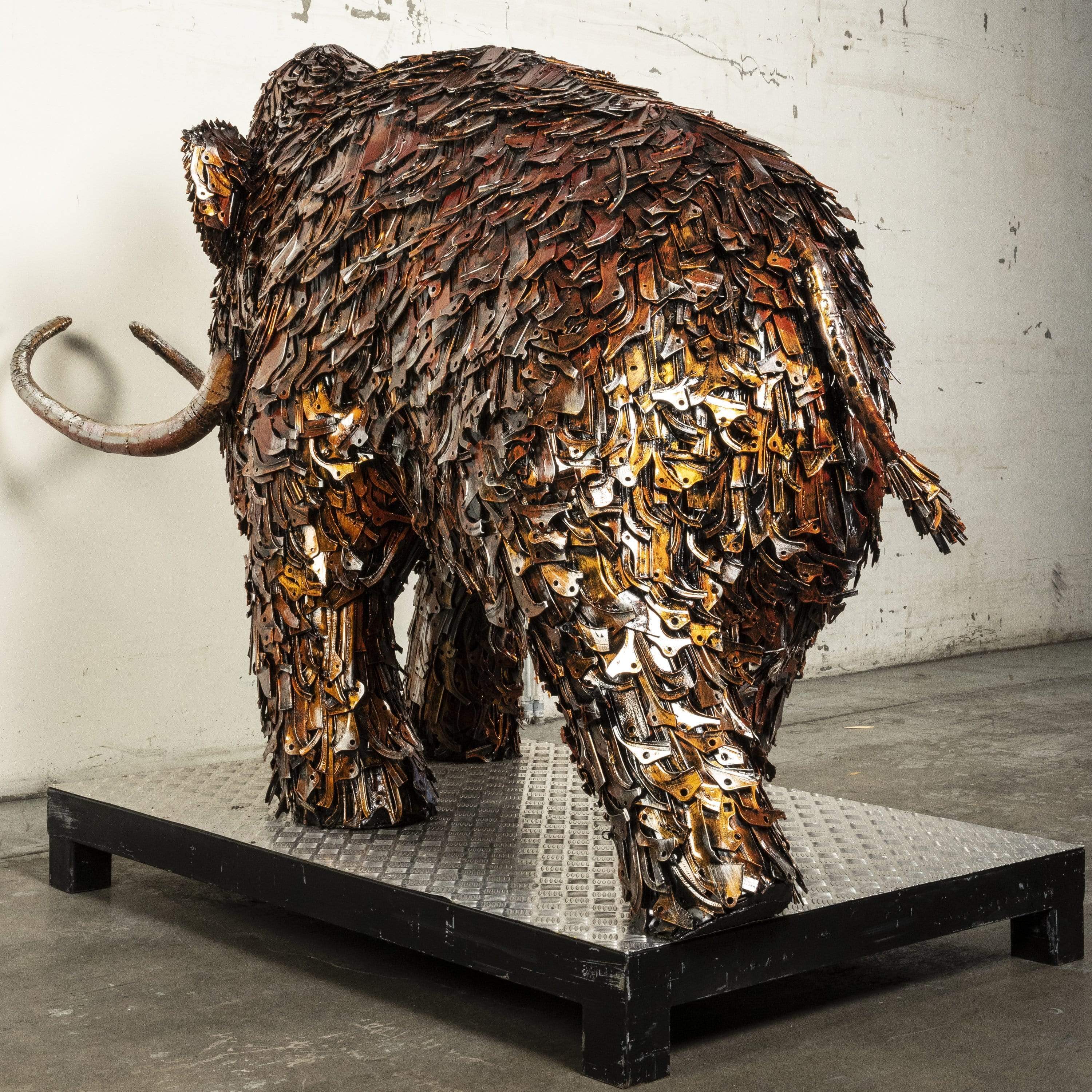 KALIFANO Mammoth Recycled metal Sculpture RMS-MEDMAM-P01