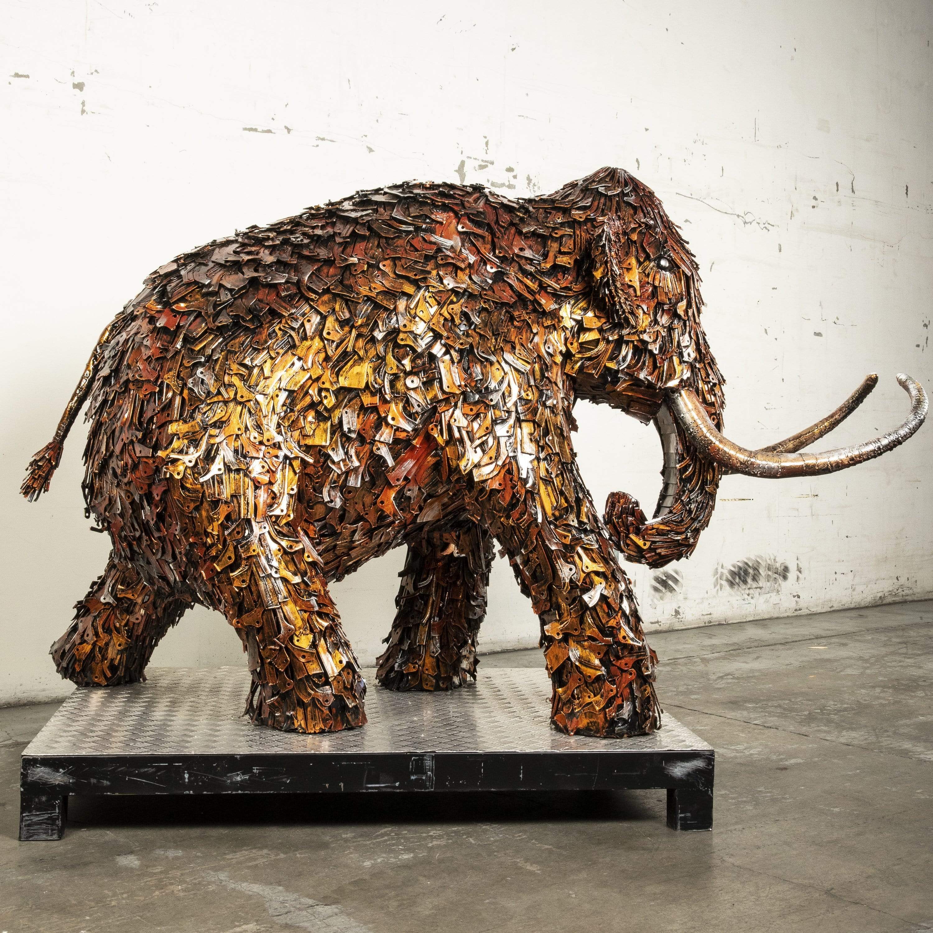 KALIFANO Mammoth Recycled metal Sculpture RMS-MEDMAM-P01