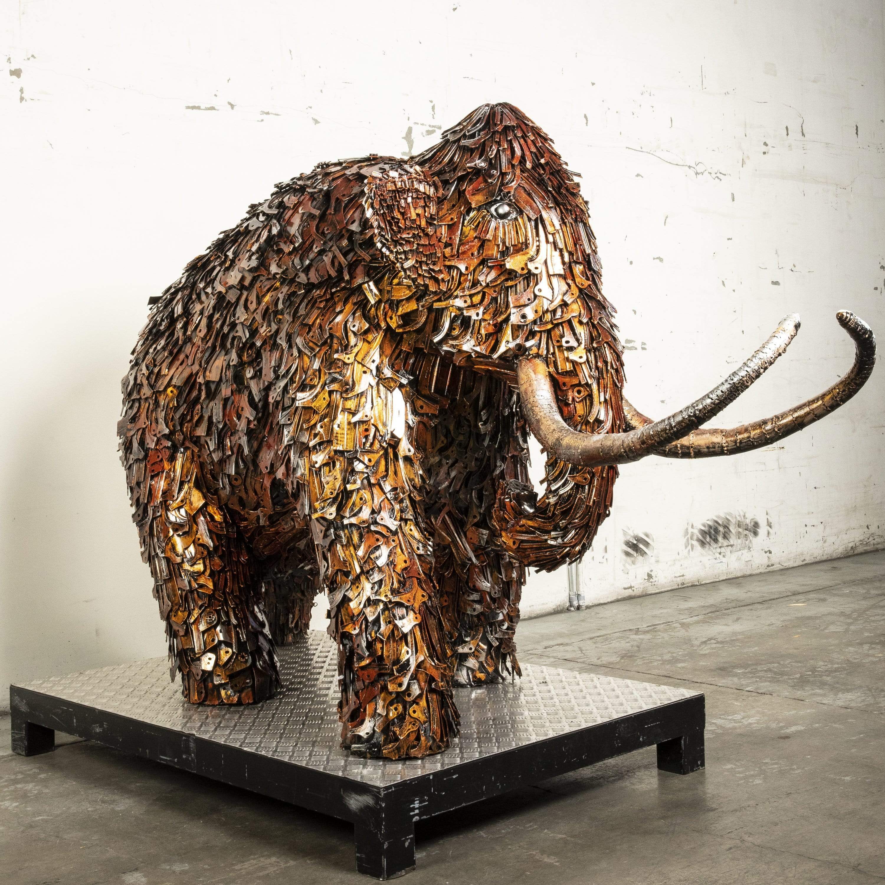 KALIFANO Mammoth Recycled metal Sculpture RMS-MEDMAM-P01