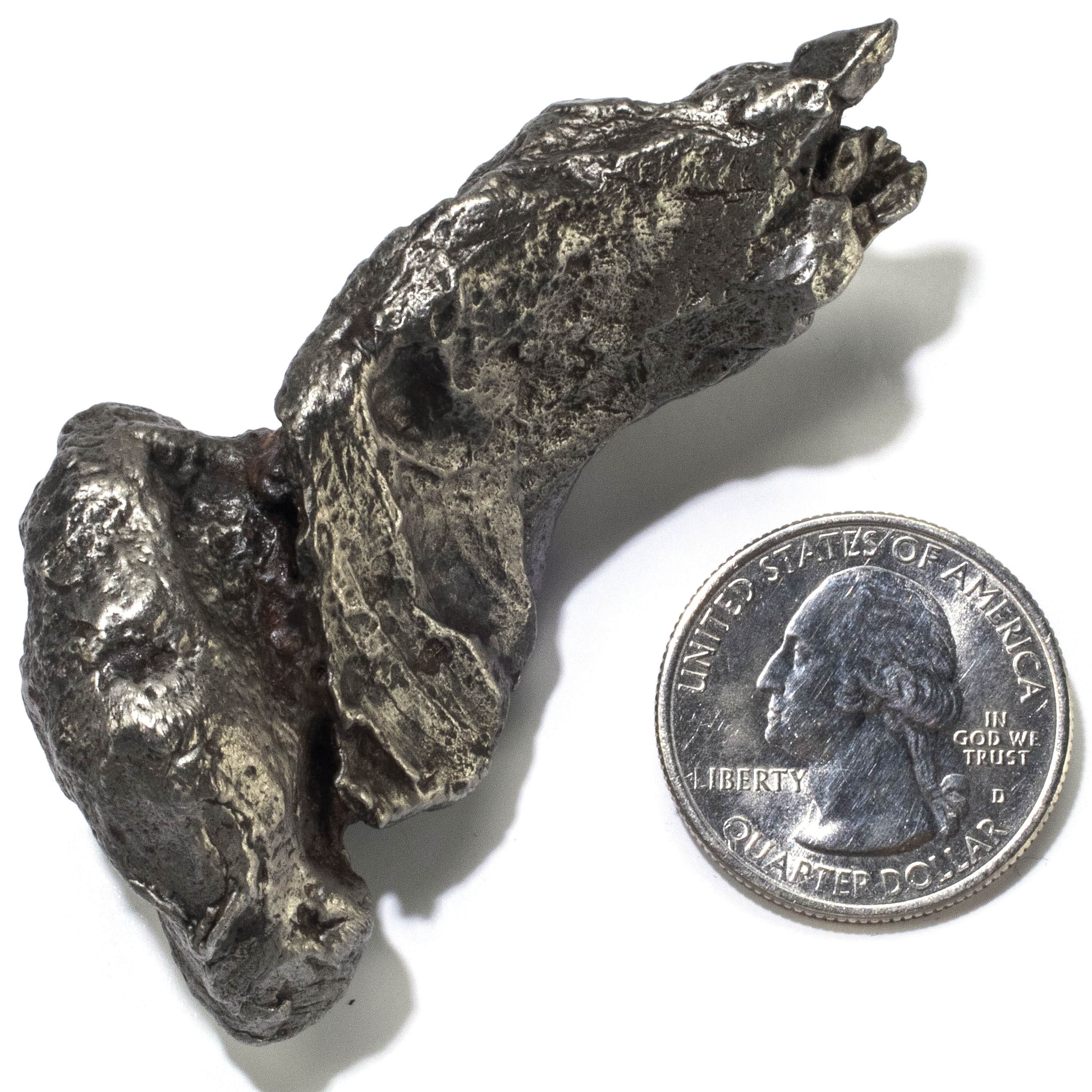 Kalifano Meteorites Natural Sikhote-Alin Meteorite from Russia - 109 grams / 2.5" MTS2400.009