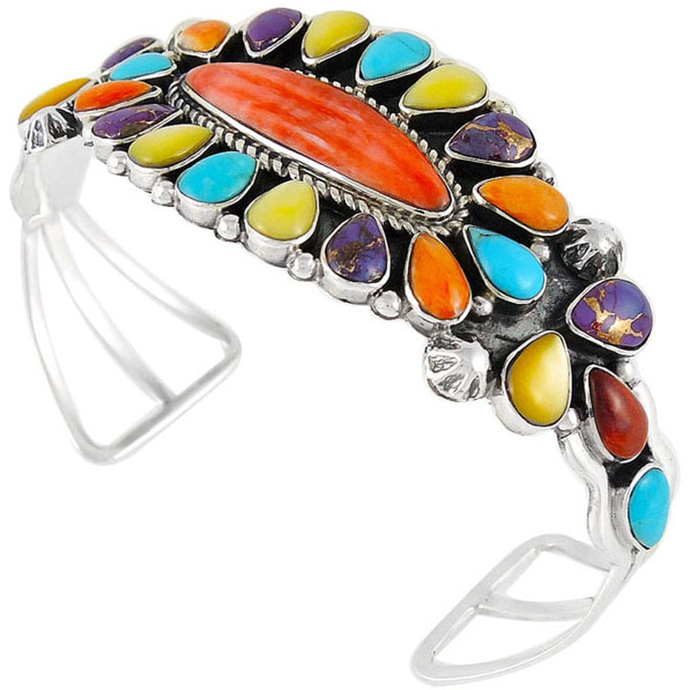 KALIFANO Multi Gemstone Bracelet Sterling Silver KB5494-C71