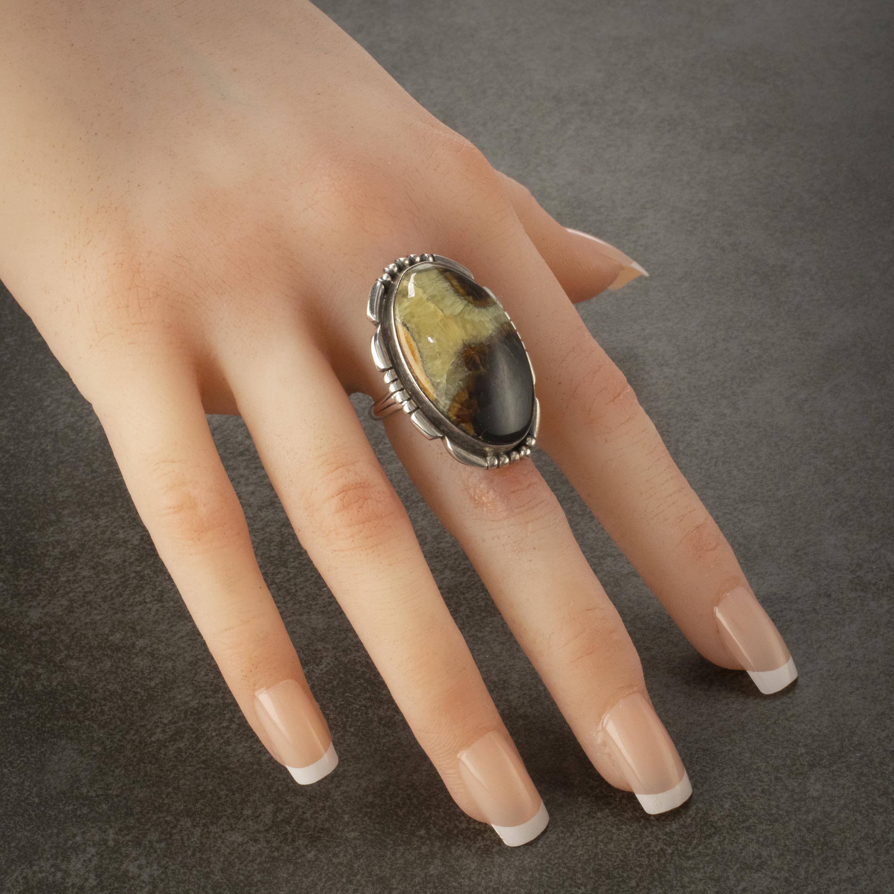 Septarian ring sale