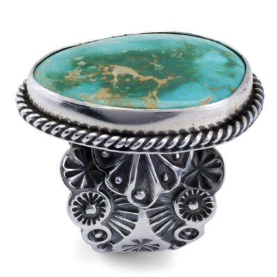 Kalifano Native American Jewelry 8 Sunshine Reeves Royston Native American Made 925 Sterling Silver Ring NAR1400.001.8