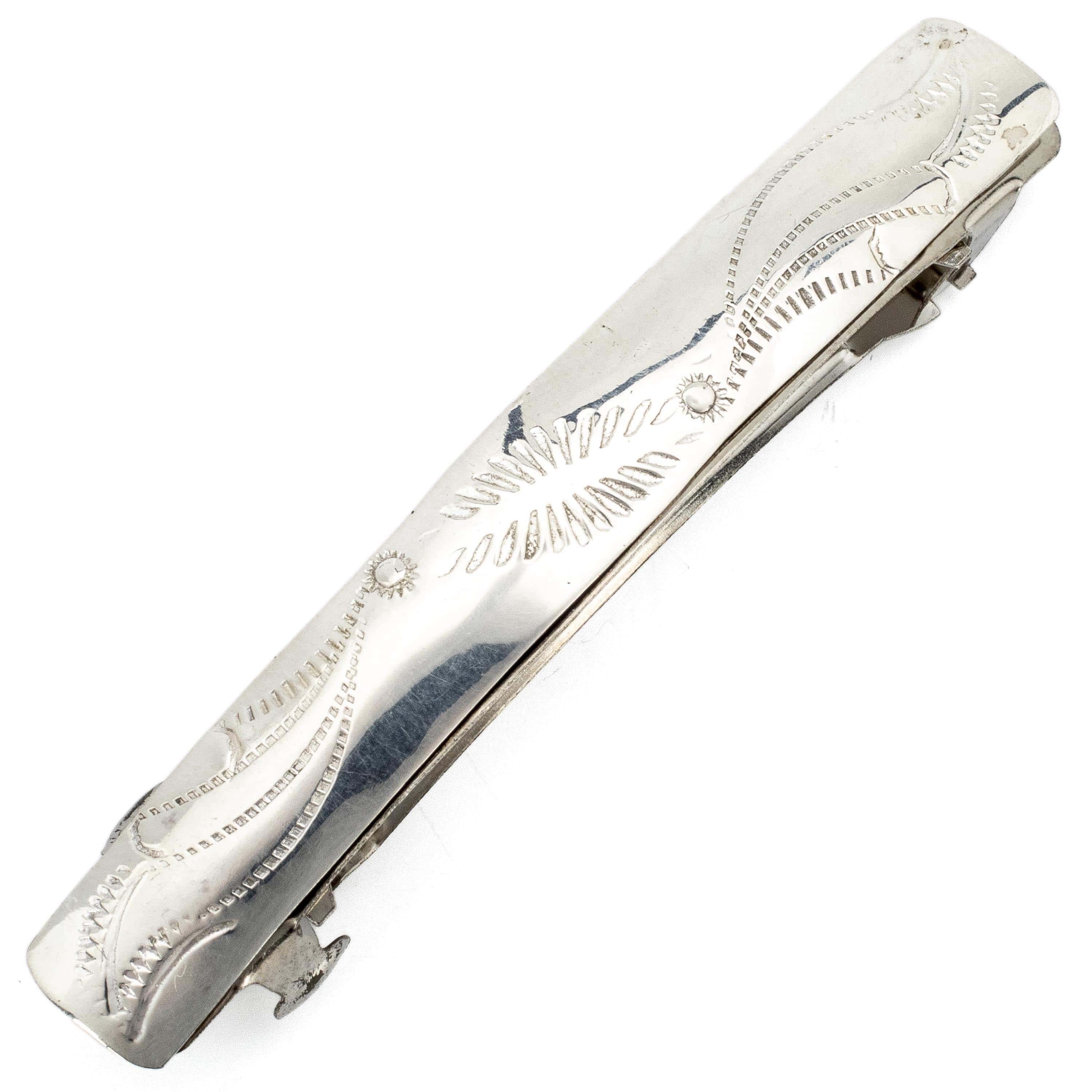 Kalifano Native American Jewelry 925 Sterling Silver USA Native American Made Hair Clip NA150.009