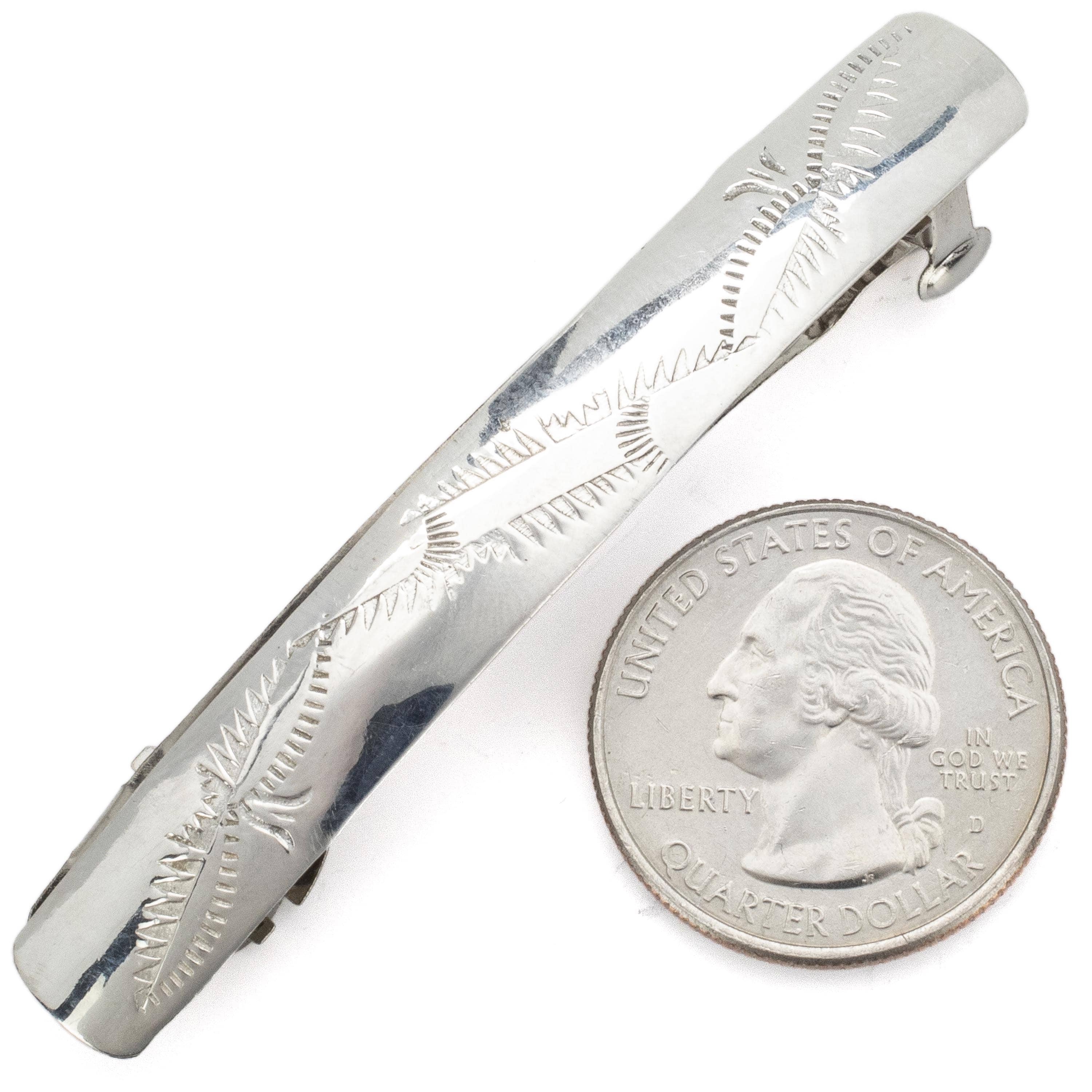 Kalifano Native American Jewelry 925 Sterling Silver USA Native American Made Hair Clip NA150.011