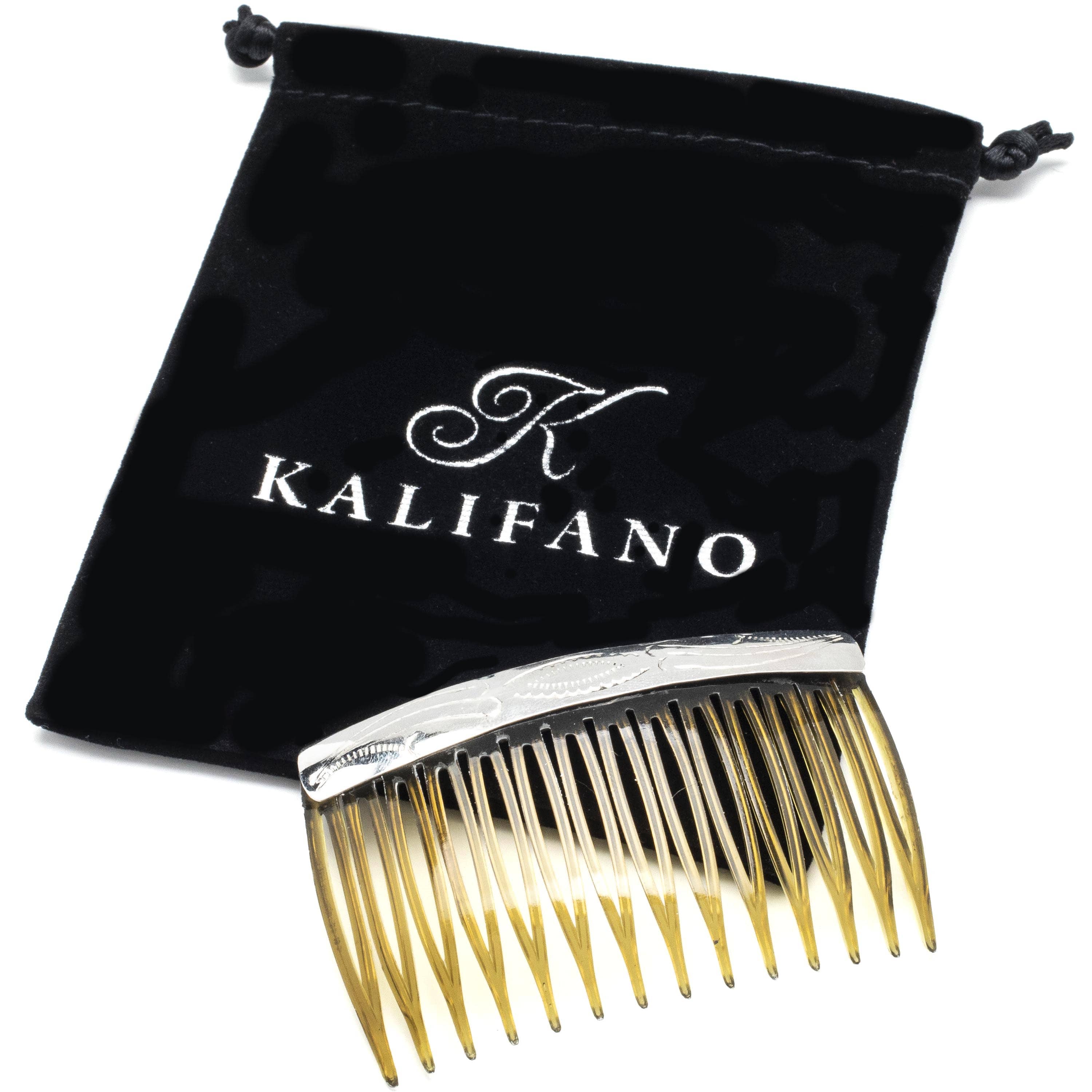 Kalifano Native American Jewelry 925 Sterling Silver USA Native American Made Hair Comb NA150.004