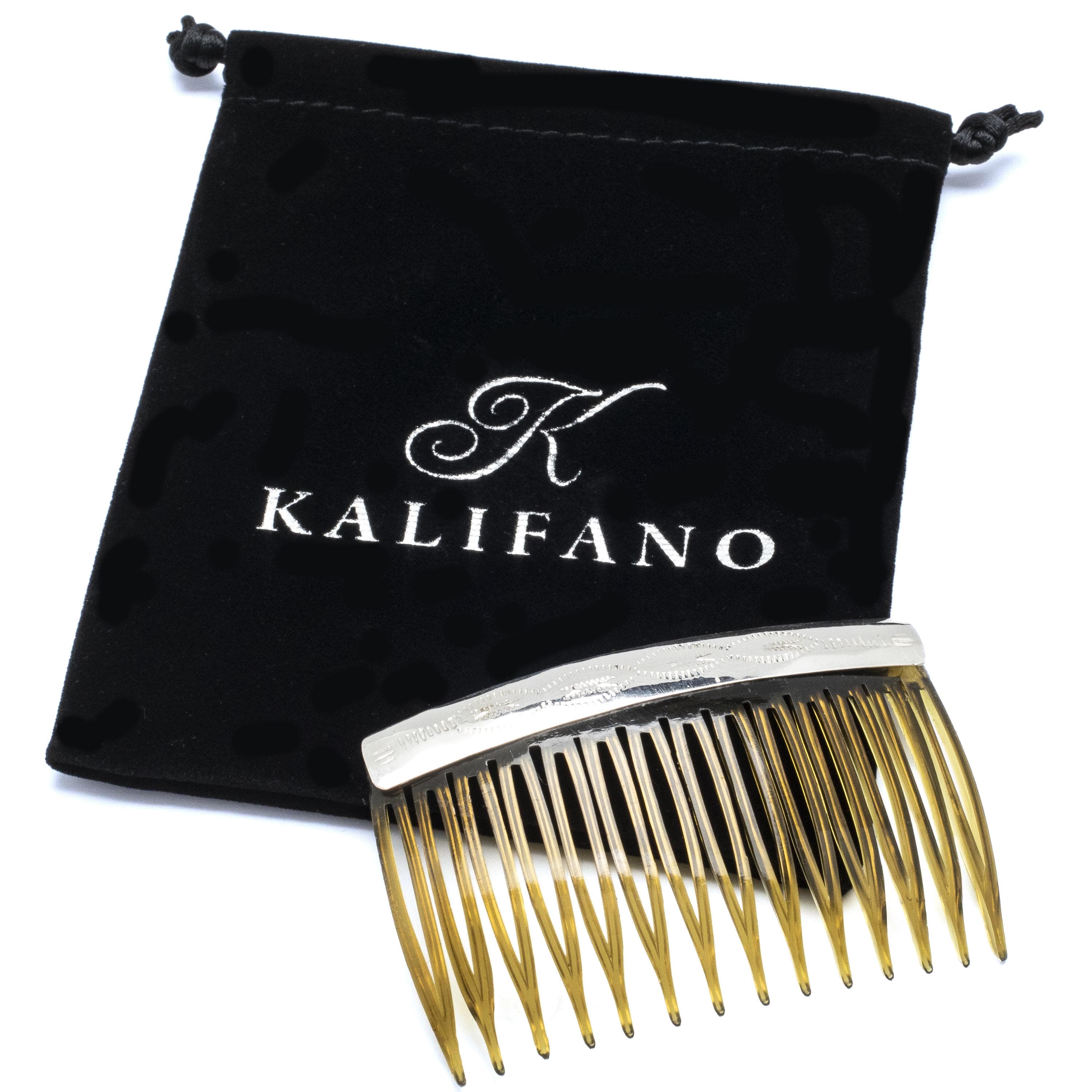 Kalifano Native American Jewelry 925 Sterling Silver USA Native American Made Hair Comb NA150.007