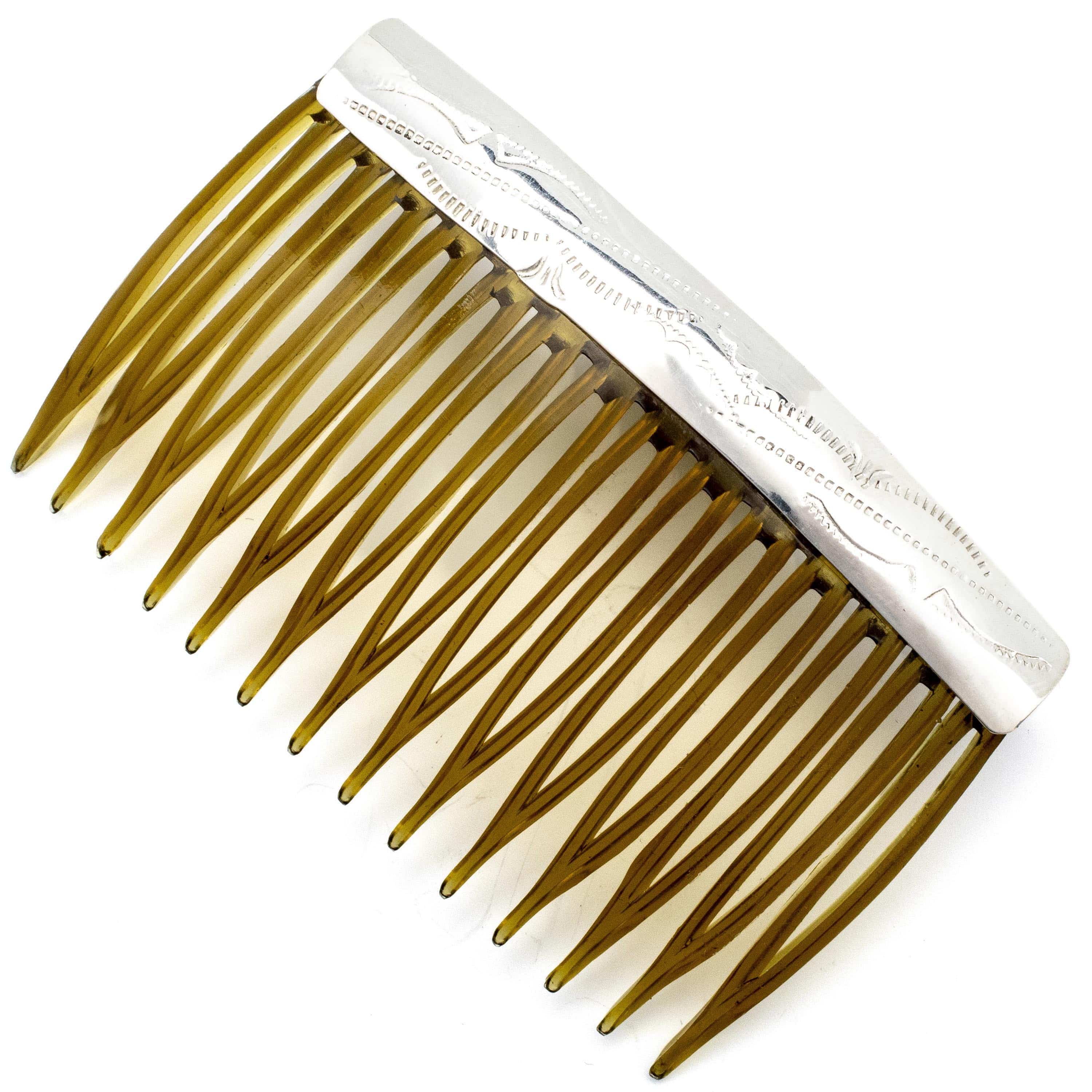 Kalifano Native American Jewelry 925 Sterling Silver USA Native American Made Hair Comb NA150.008