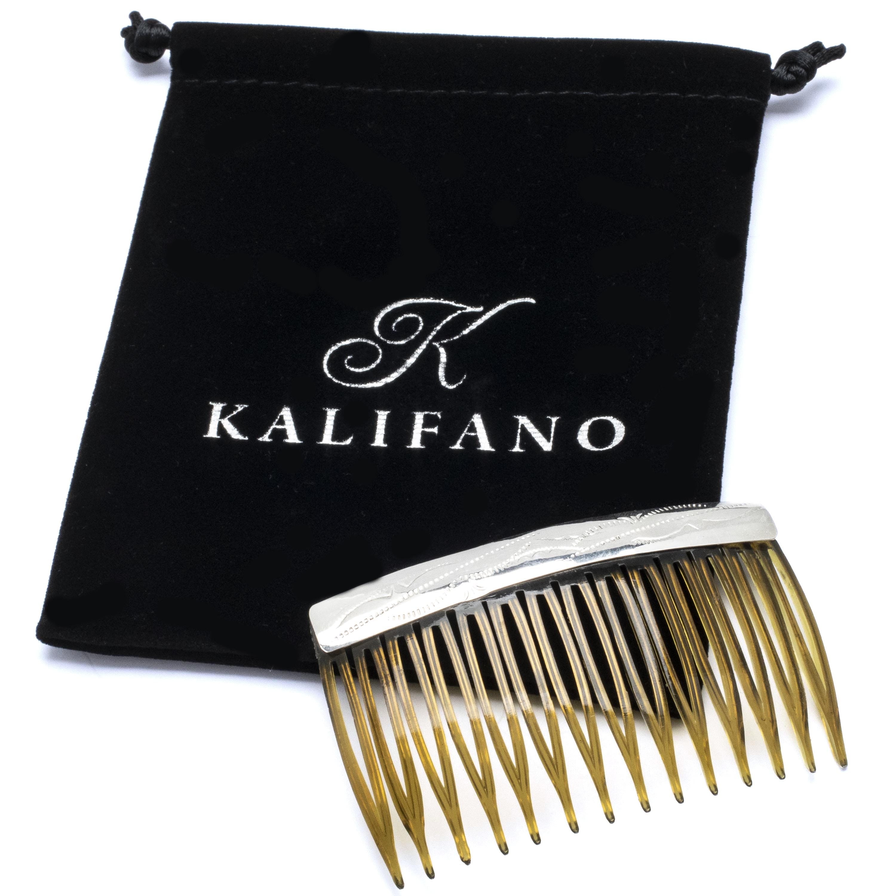 Kalifano Native American Jewelry 925 Sterling Silver USA Native American Made Hair Comb NA150.008