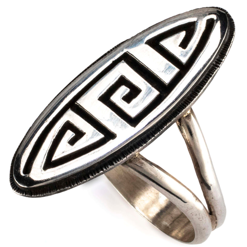 Kalifano Native American Jewelry Hopi USA Native American Made 925 Sterling Silver Ring