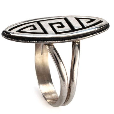 Kalifano Native American Jewelry Hopi USA Native American Made 925 Sterling Silver Ring