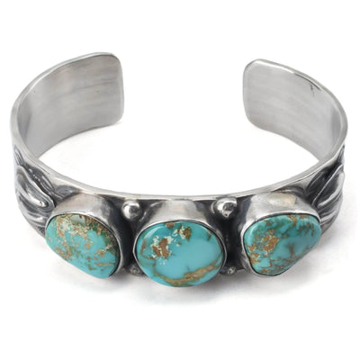 Kalifano Native American Jewelry Royston Turquoise Native American Made 925 Sterling Silver Cuff NAB2700.004