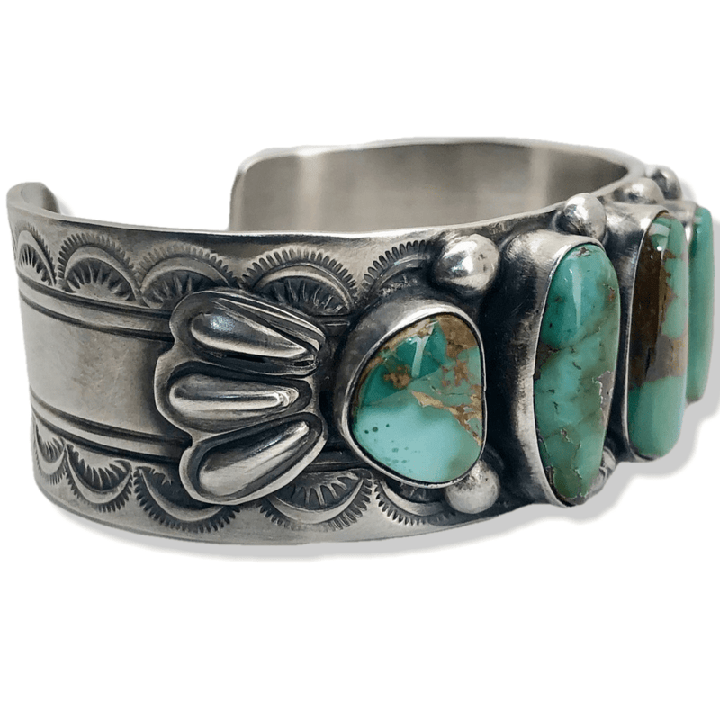 Kalifano Native American Jewelry Royston Turquoise Native American Made 925 Sterling Silver Cuff NAB3900.002