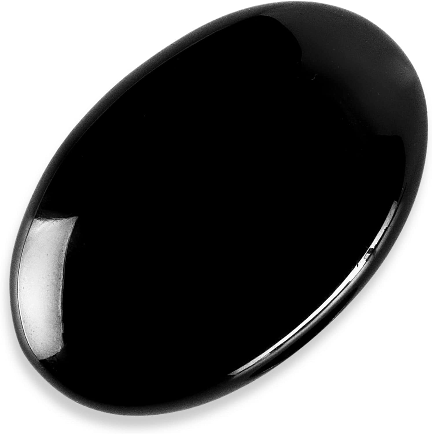 KALIFANO Obsidian Palm Stone PS60-OB