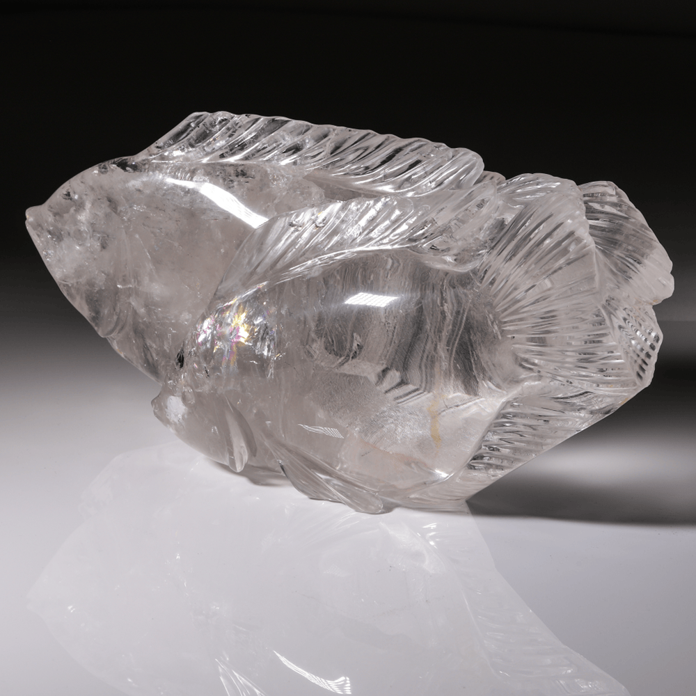 Kalifano One of a kind CARV24000.003 - Loving Fish Quartz CarvingBrazil - 7,860 grams CARV24000.003