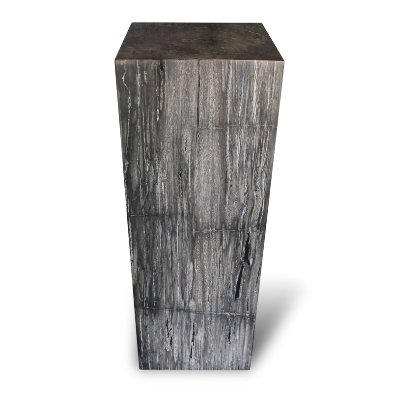 Kalifano Petrified Wood Petrified Wood Hollow Square Pedestal from Indonesia - 39" / 189 lbs PWP8000.016