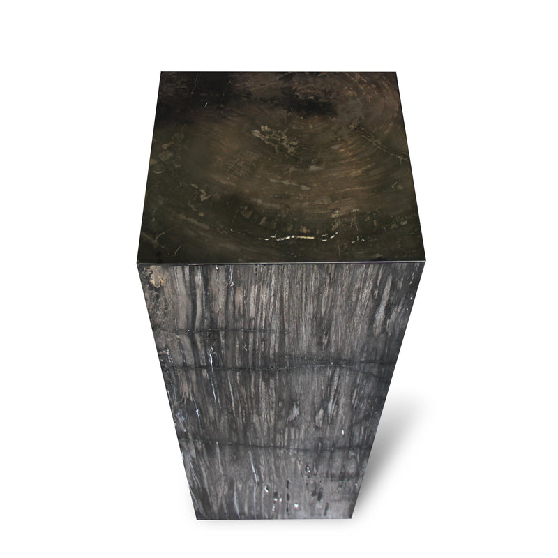 Kalifano Petrified Wood Petrified Wood Hollow Square Pedestal from Indonesia - 39" / 202 lbs PWP8000.010