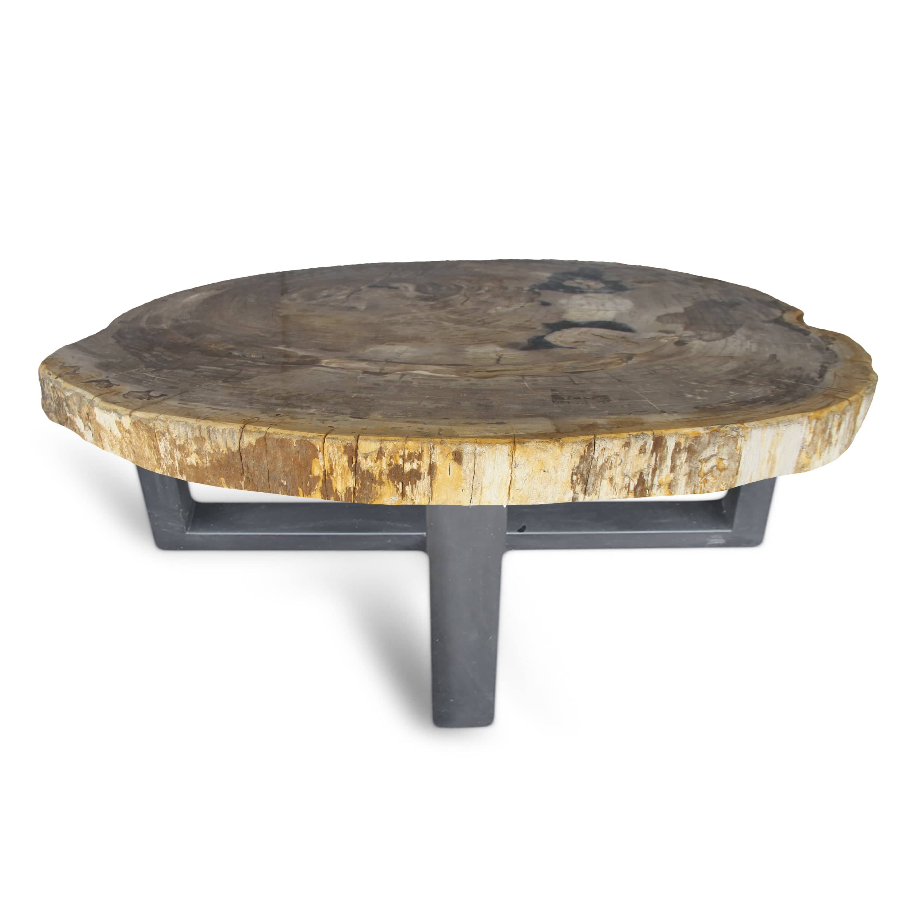 Round slab online coffee table