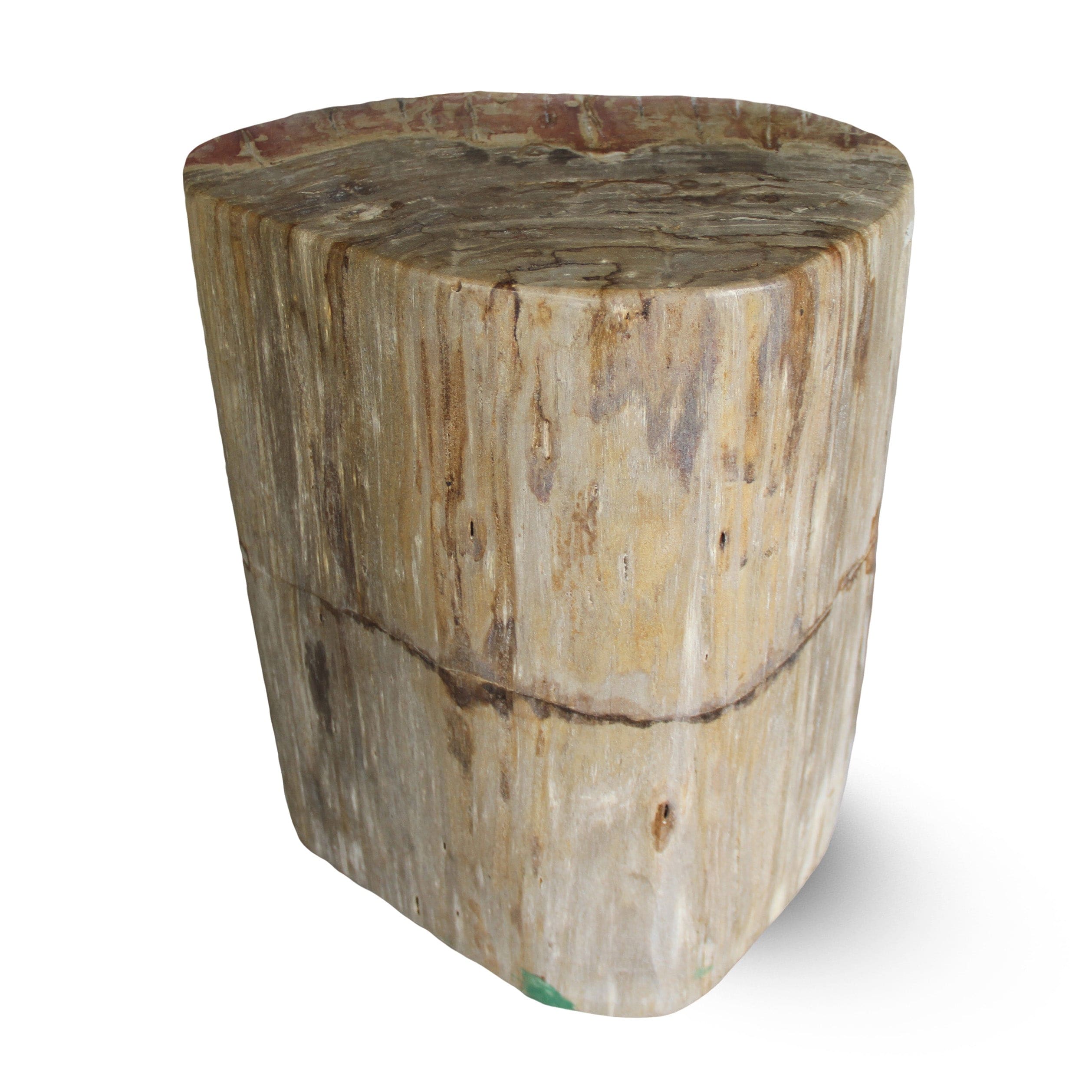 Kalifano Petrified Wood Petrified Wood Round Stump / Stool from Indonesia - 16" / 134 lbs PWS2600.005