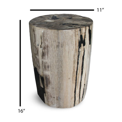 Kalifano Petrified Wood Petrified Wood Round Stump / Stool from Indonesia - 16" / 136 lbs PWS2600.006