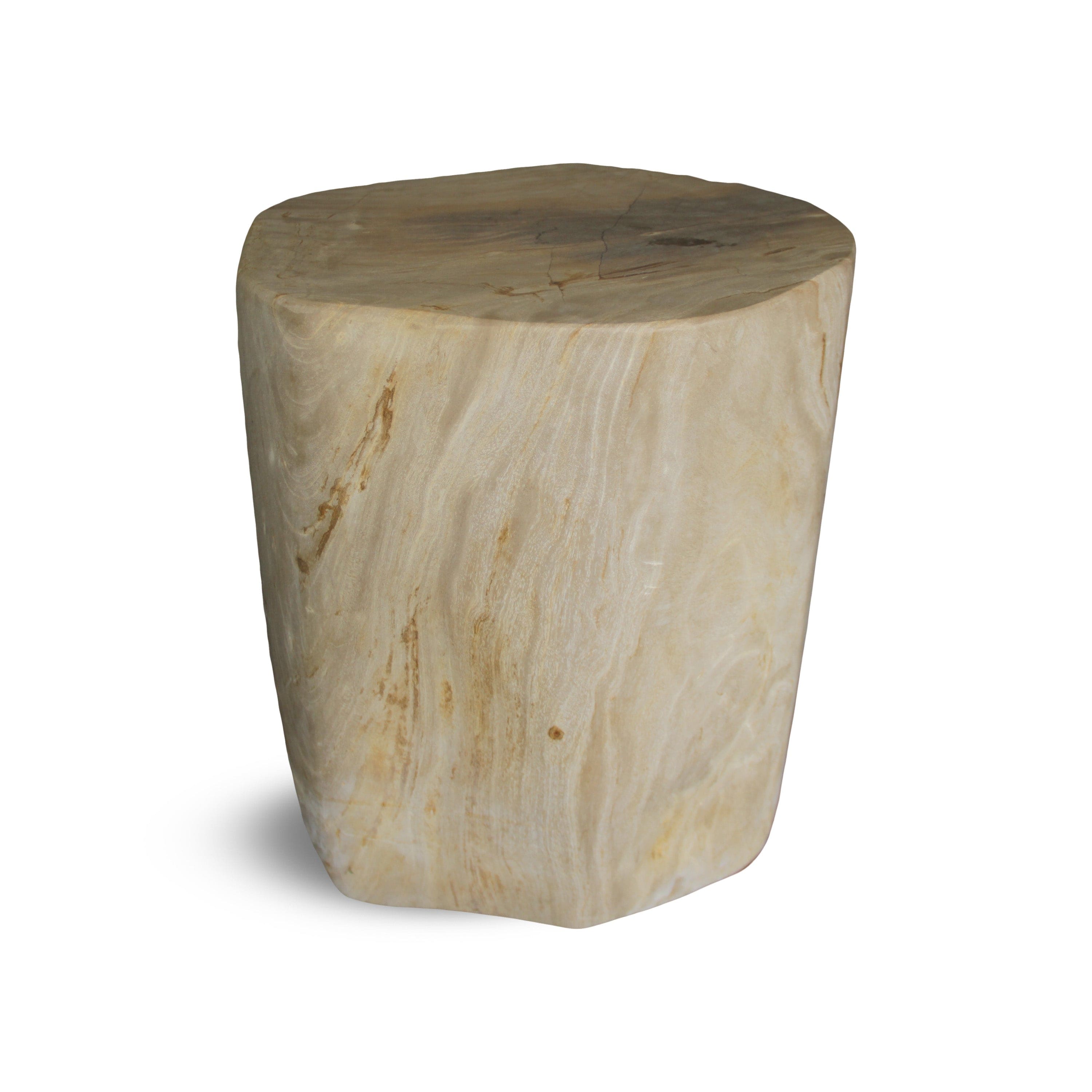 Kalifano Petrified Wood Petrified Wood Round Stump / Stool from Indonesia - 16" / 167 lbs PWS3200.006