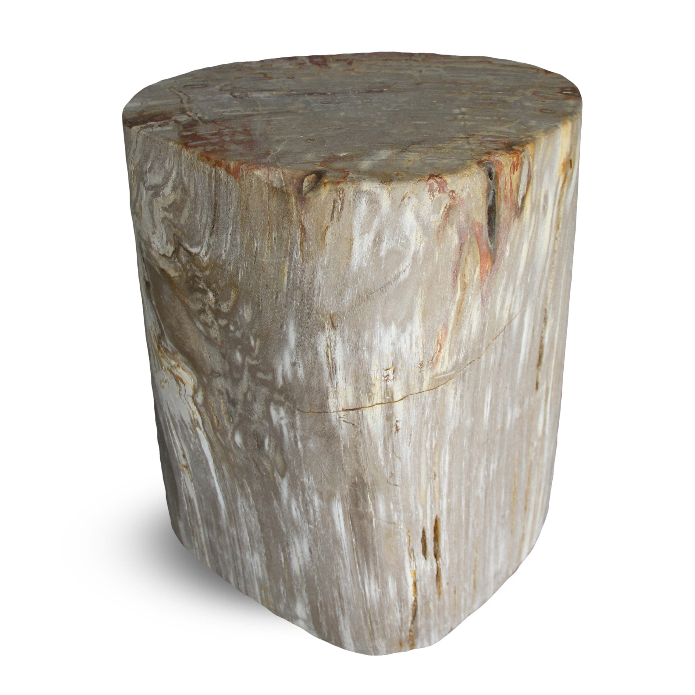 Kalifano Petrified Wood Petrified Wood Round Stump / Stool from Indonesia - 16" / 169 lbs PWS3200.005
