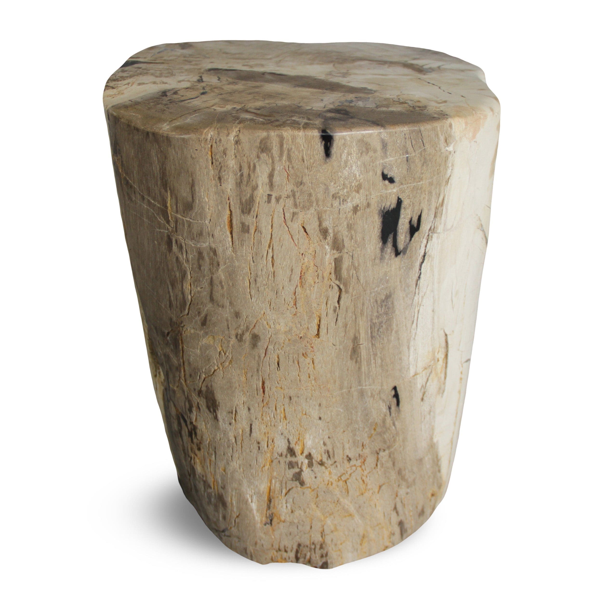 Kalifano Petrified Wood Petrified Wood Round Stump / Stool from Indonesia - 16" / 172 lbs PWS3200.008