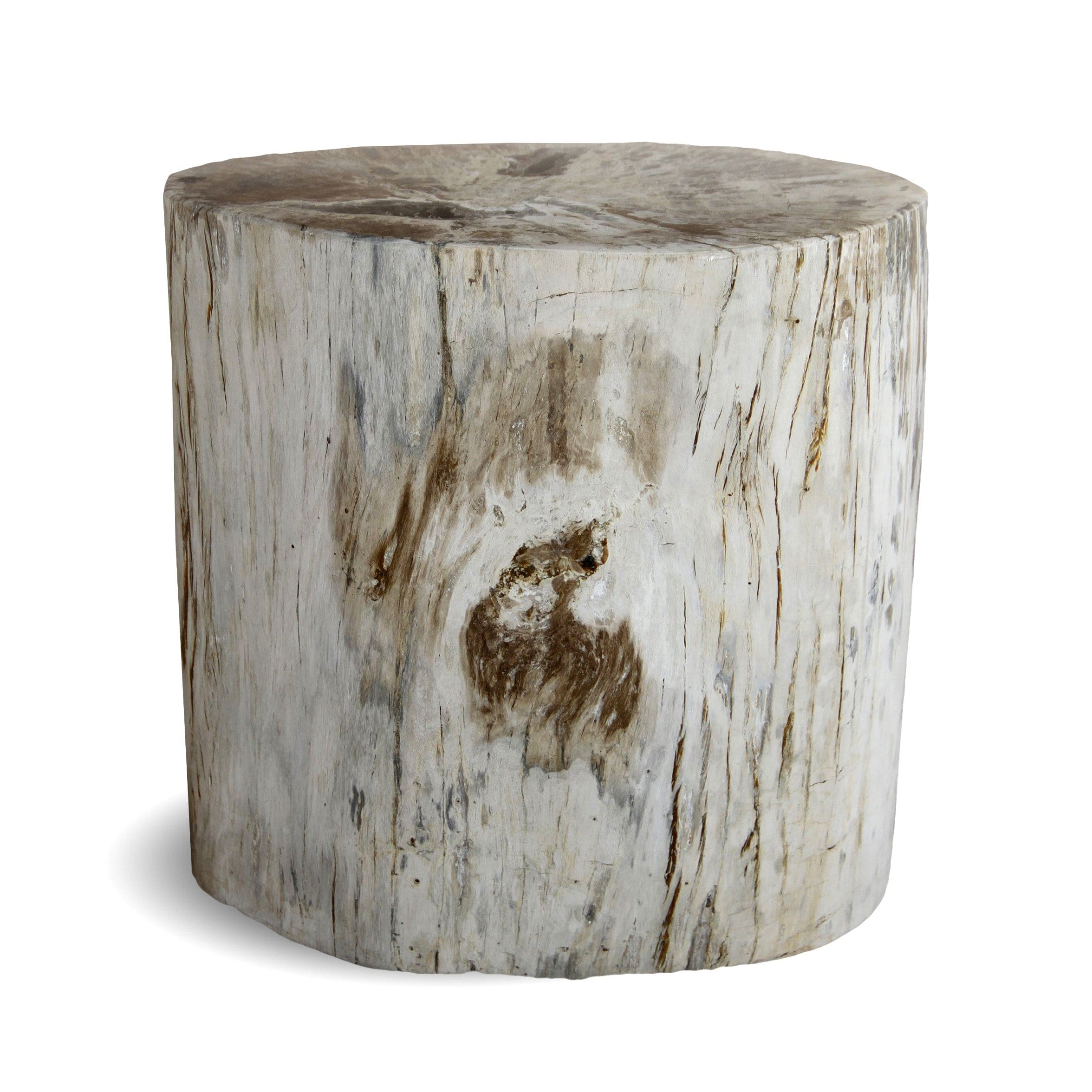 Kalifano Petrified Wood Petrified Wood Round Stump / Stool from Indonesia - 16" / 181 lbs PWS3300.003