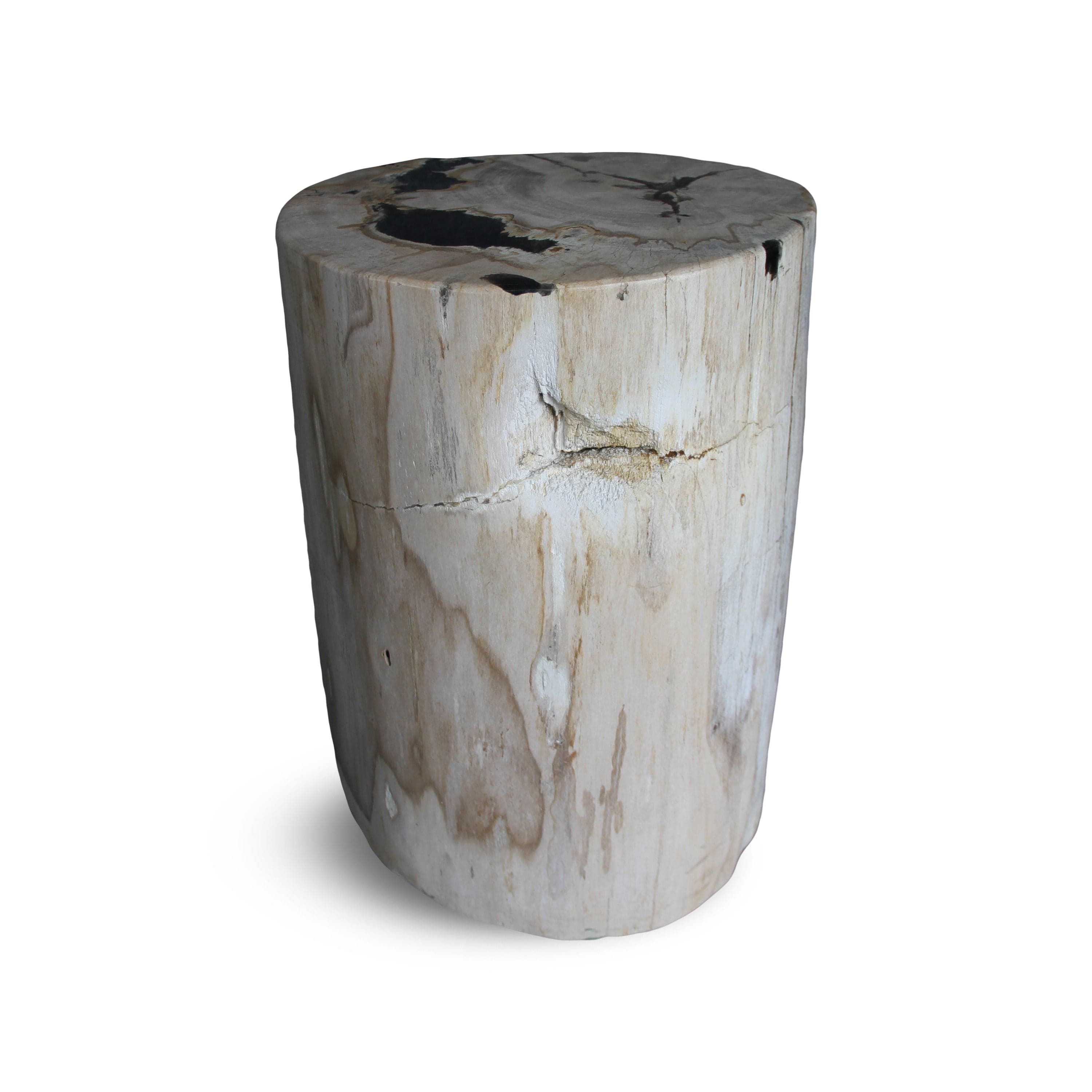 Kalifano Petrified Wood Petrified Wood Round Stump / Stool from Indonesia - 17" / 141 lbs PWS2600.008