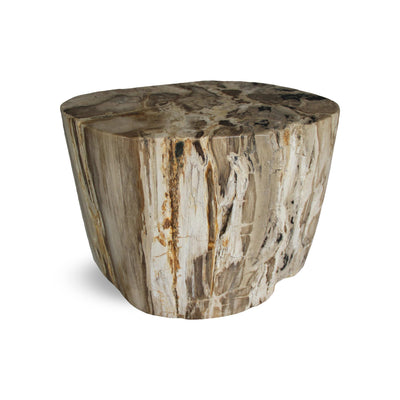 Kalifano Petrified Wood Petrified Wood Round Stump / Stool from Indonesia - 40" / 330 lbs PWS6000.004