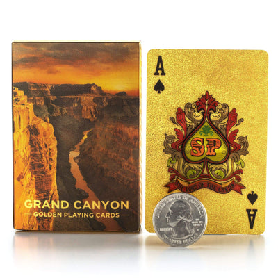 Kalifano Playing Cards Grand Canyon Gold Playing Cards GPC-GC