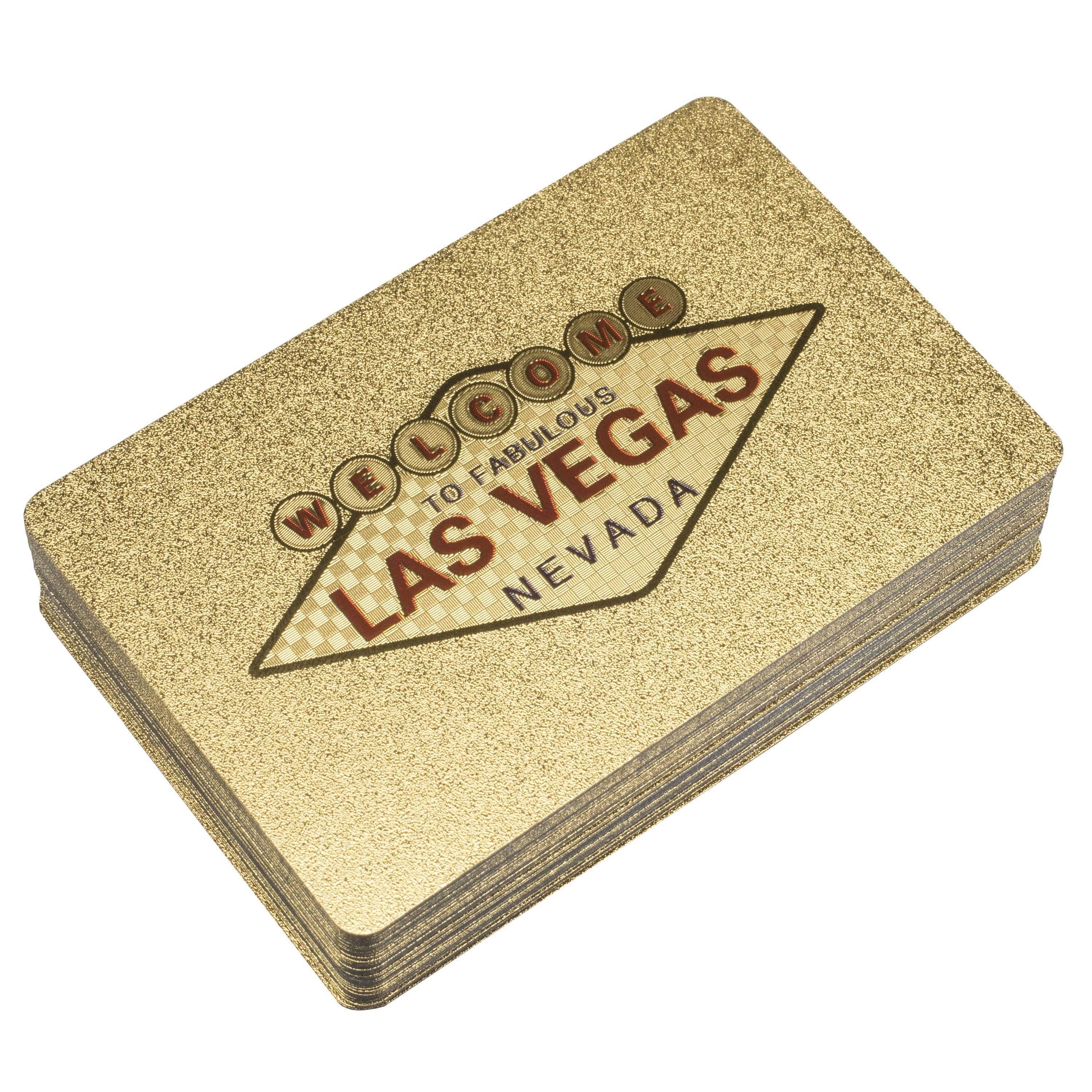 Las Vegas Foil Playing Cards Gold