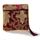 Brown Silk Jewlery & Coin Pouch with Zipper