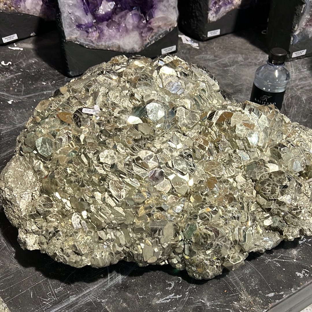 Kalifano Pyrite Natural Pyrite Crystal Cluster from Peru - 20" / 171 lbs PC72000.001
