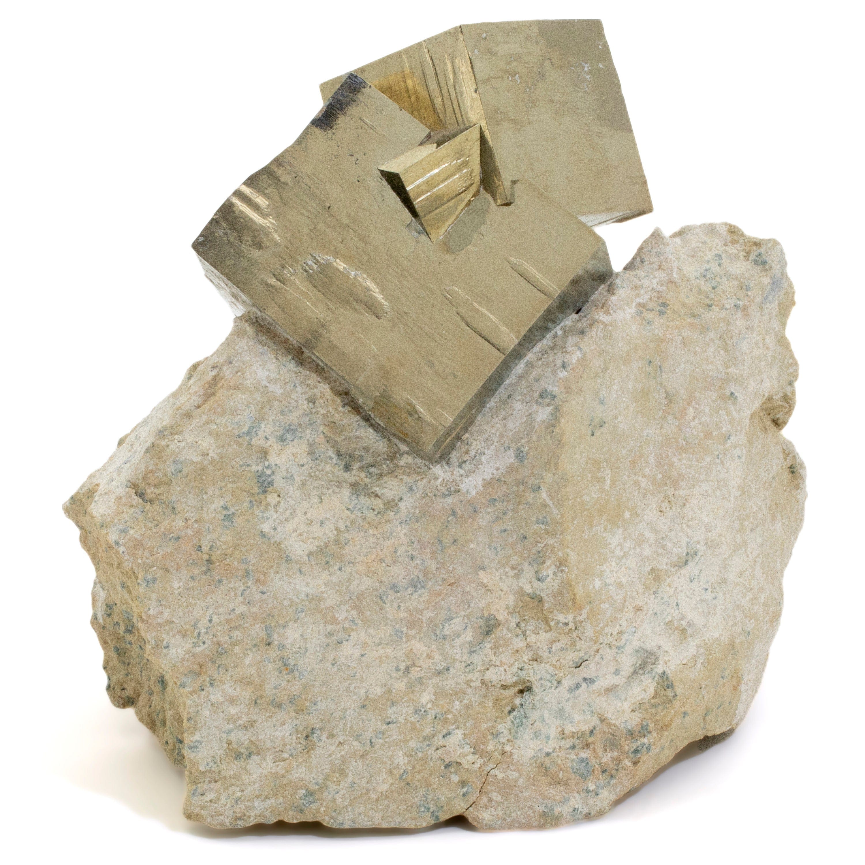 Kalifano Pyrite Natural Pyrite Cube Cluster in Matrix from Spain - 4.5" / 1,025g SPC3600.002