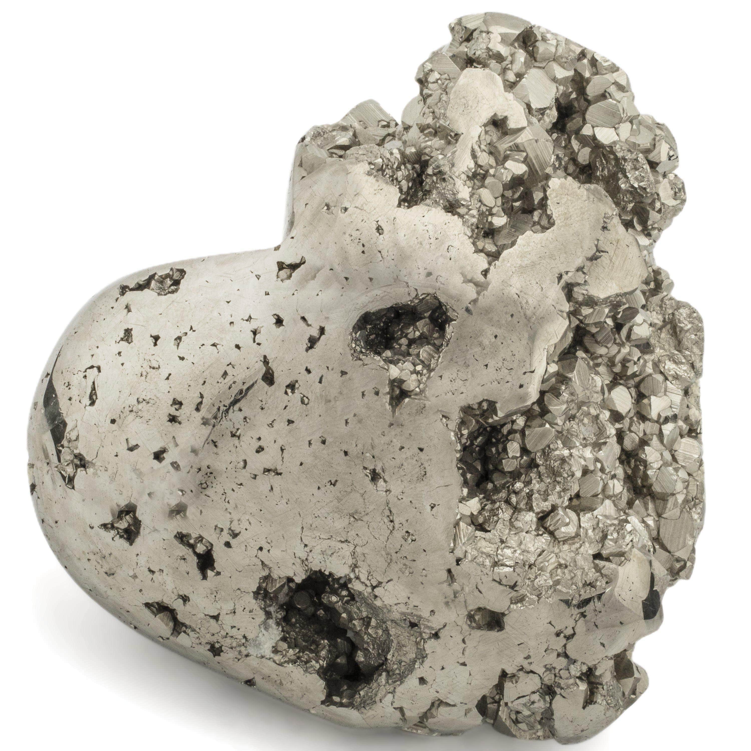 Kalifano Pyrite Pyrite Heart Carving 4.5" / 1,120 grams GH1200-PC.004