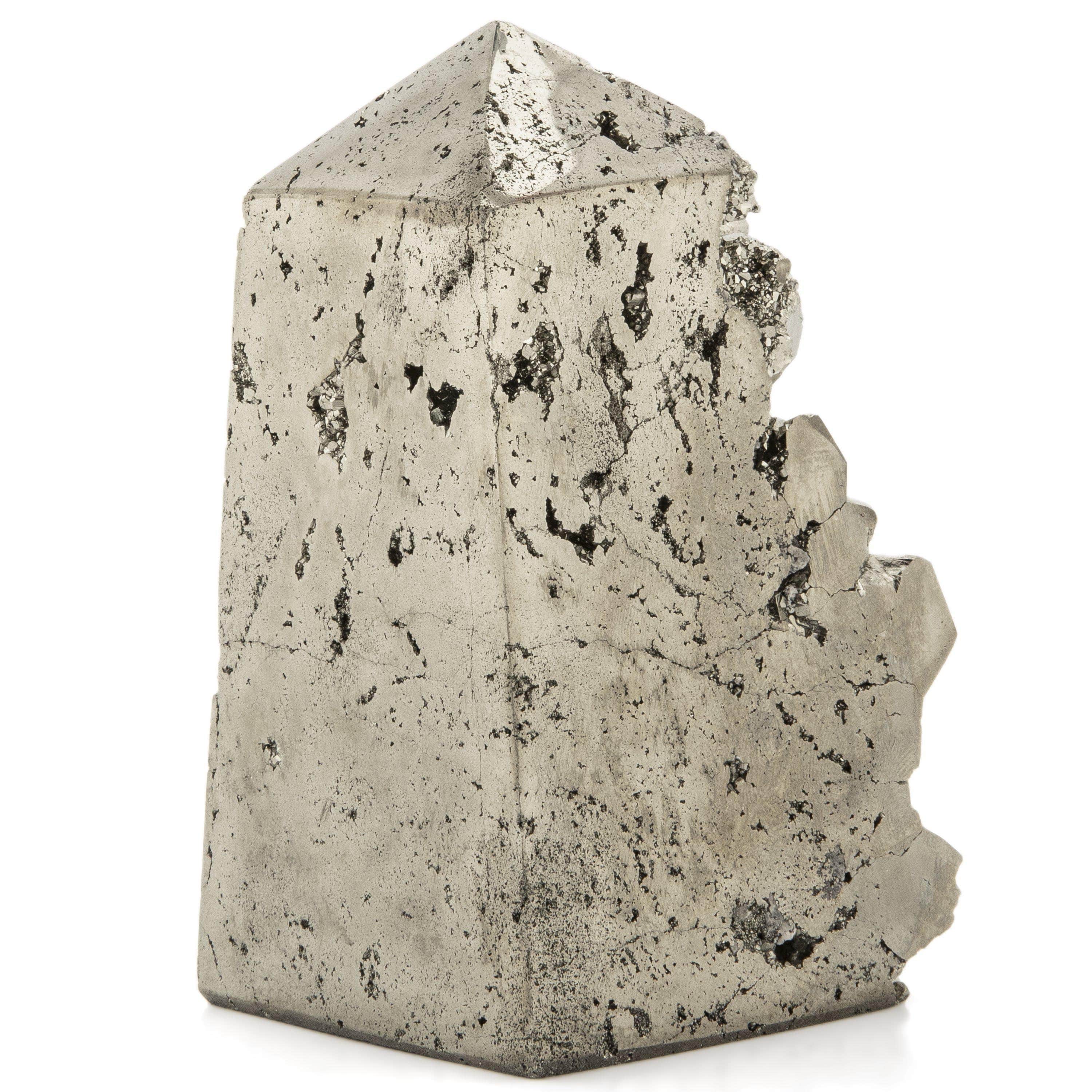 Kalifano Pyrite Pyrite Obelisk Carving 5" / 1,390 grams OB2400-PC.001