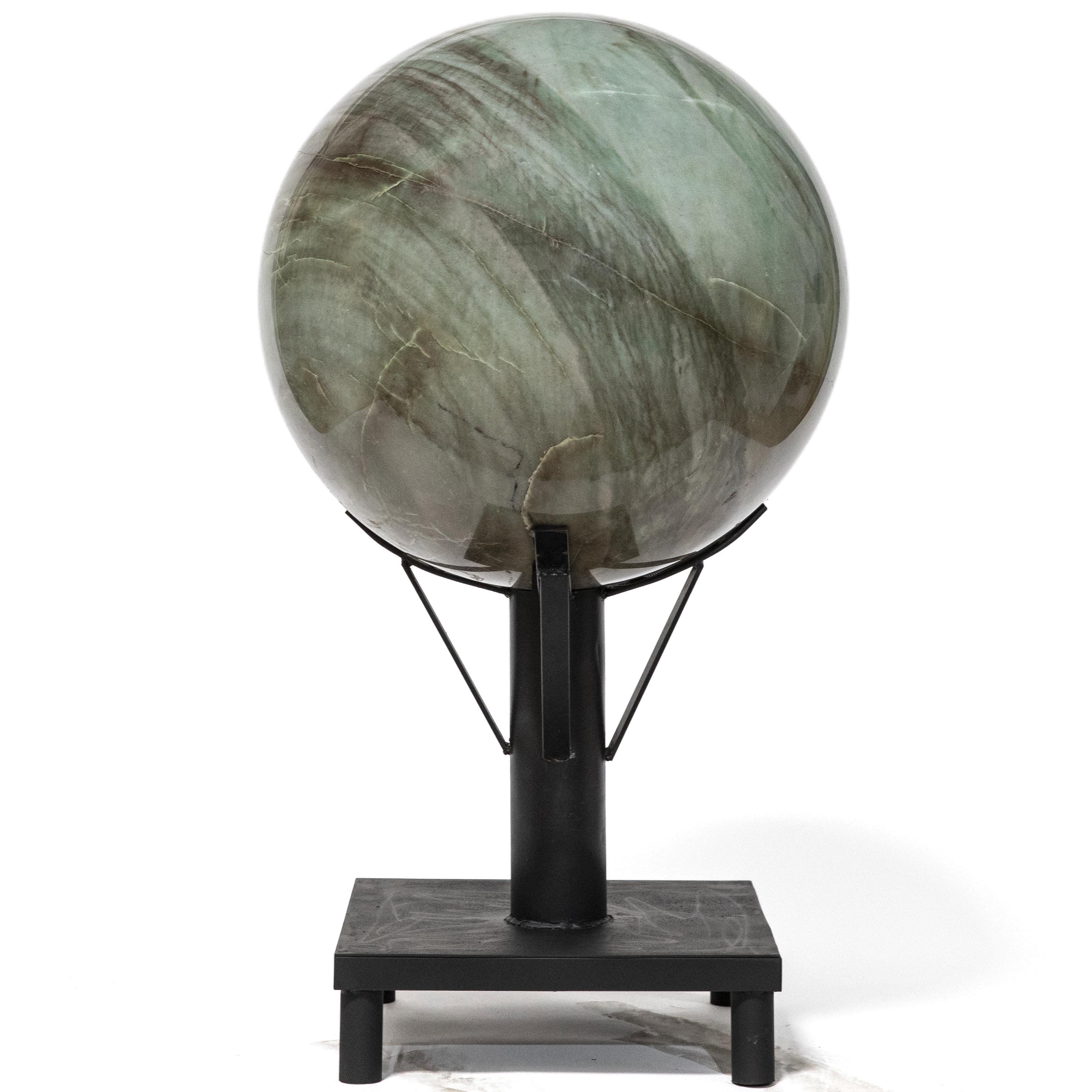 Kalifano Quartz Green Quartz Sphere - 970 lbs / 27" diameter SPGQ132000.001