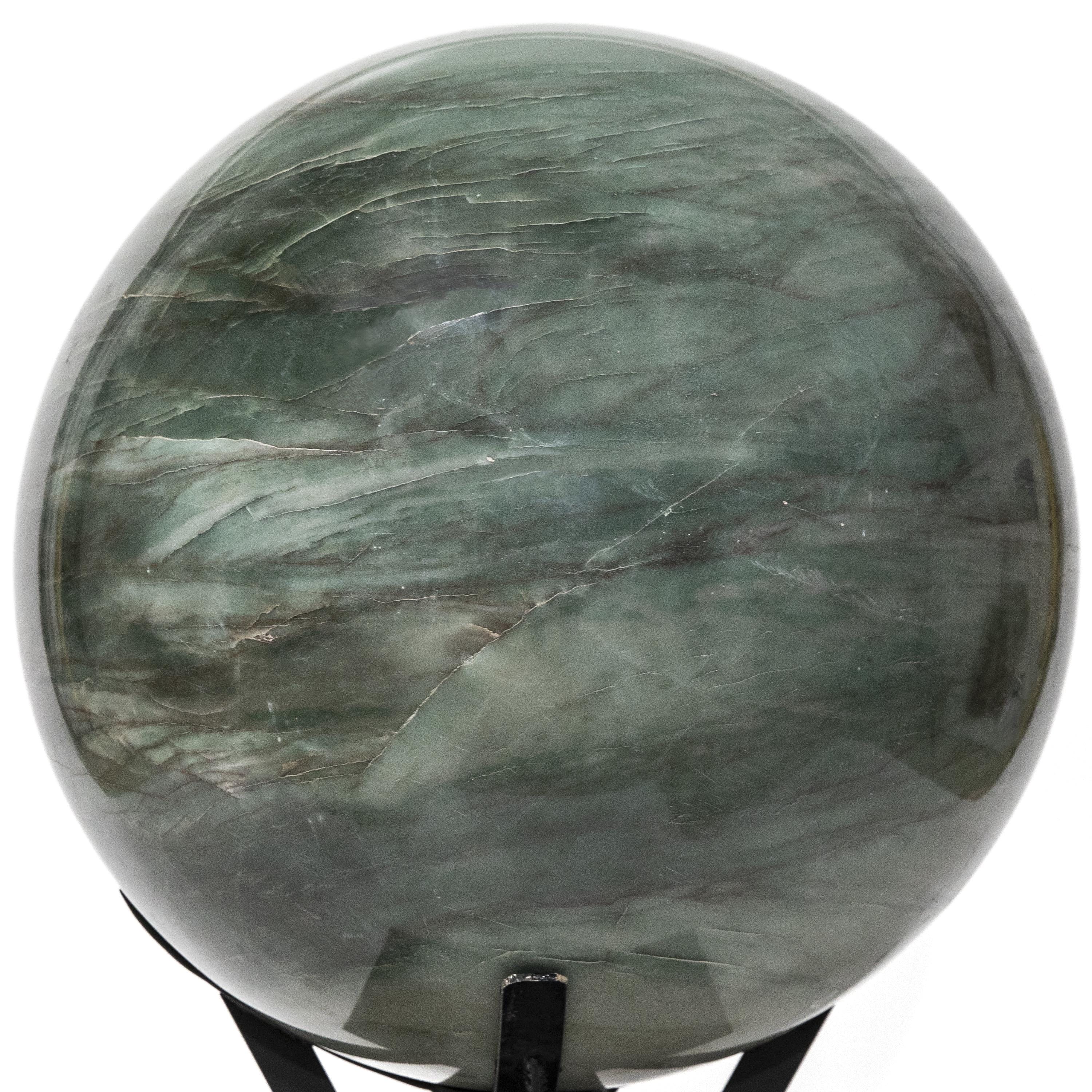 Kalifano Quartz Green Quartz Sphere - 998 lbs / 28" diameter SPGQ136000.001